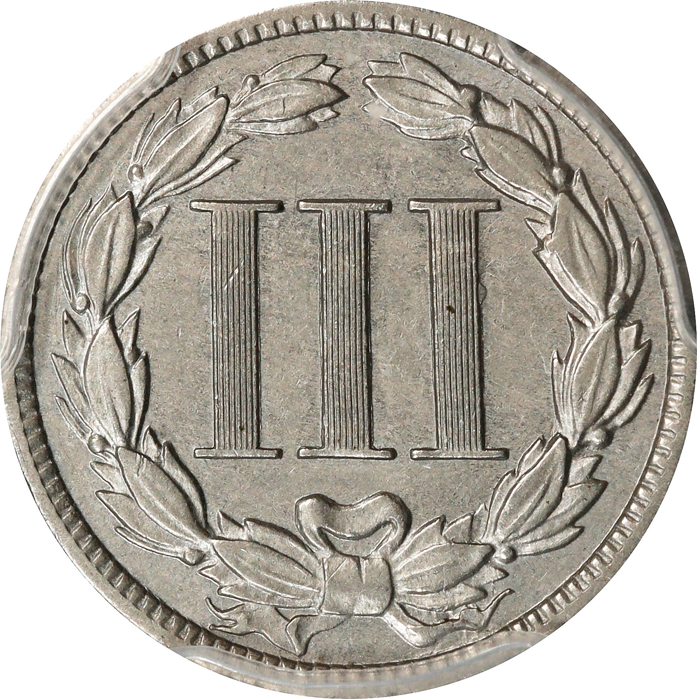 1887/6 3cN Strong Overdate VG10 thumbnail 4