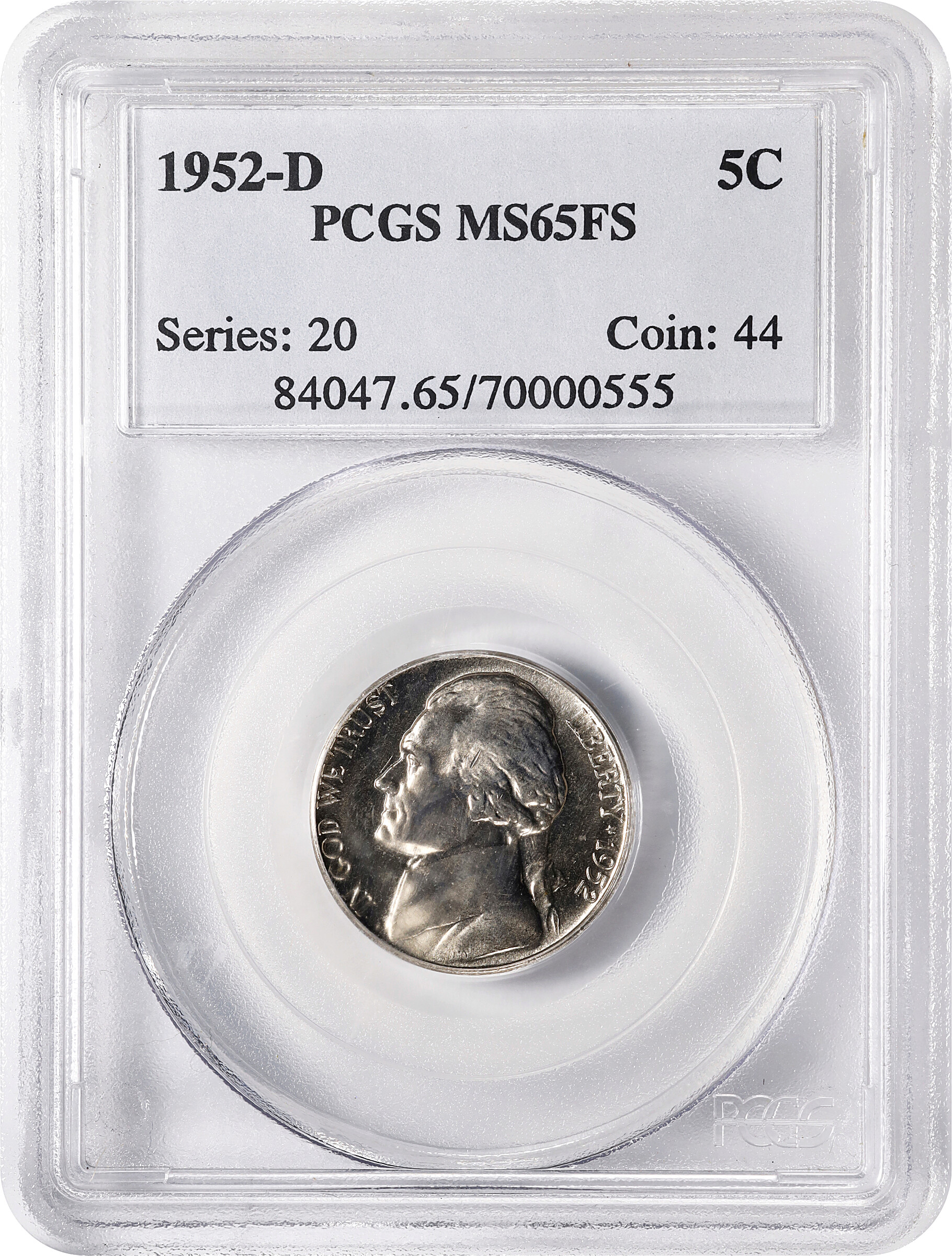 1952-D 5c MS FS MS65 FS thumbnail 7