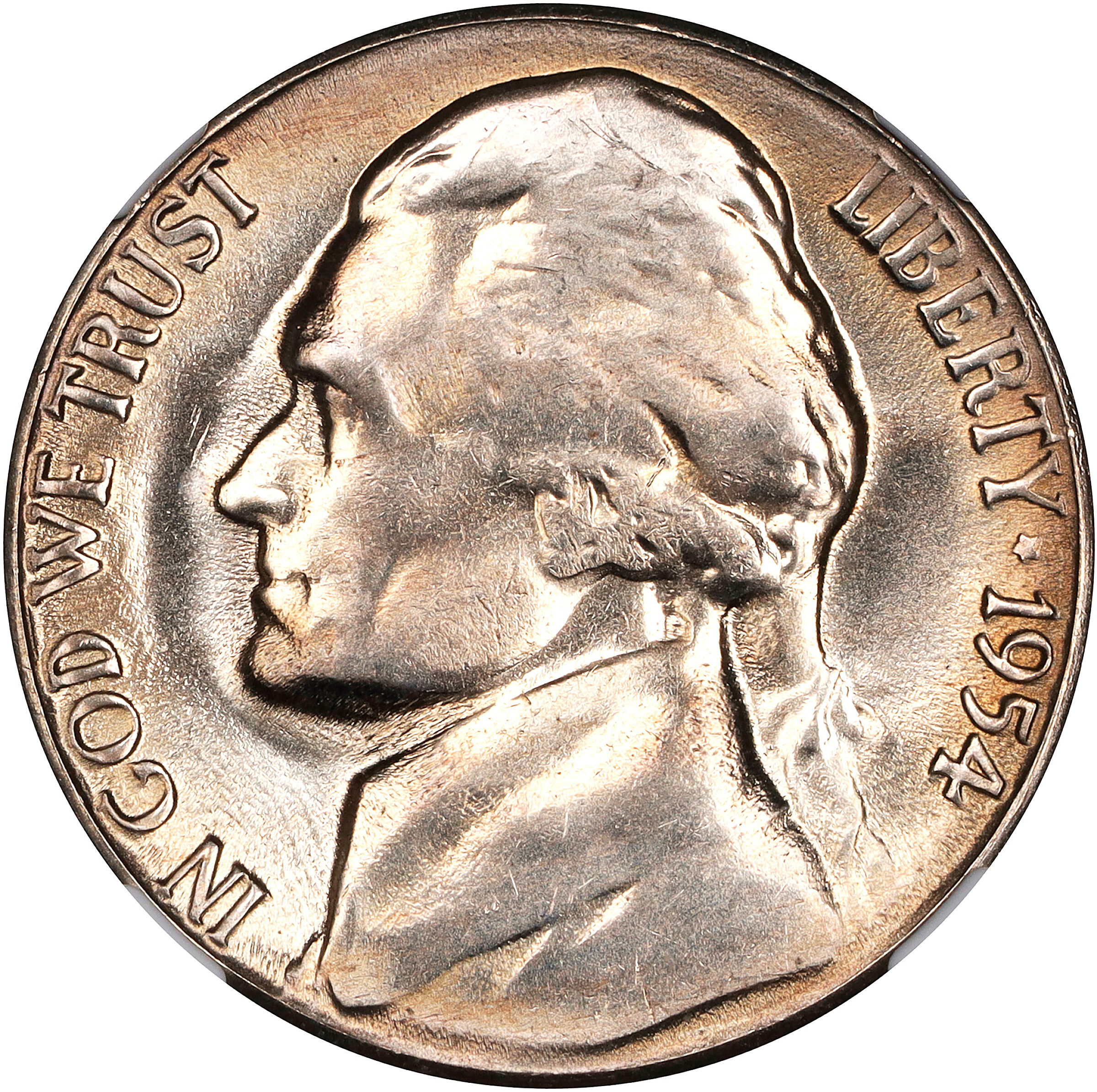 1954-S Jefferson Nickel. FS-801. Doubled Die Reverse. MS-66 (NGC).