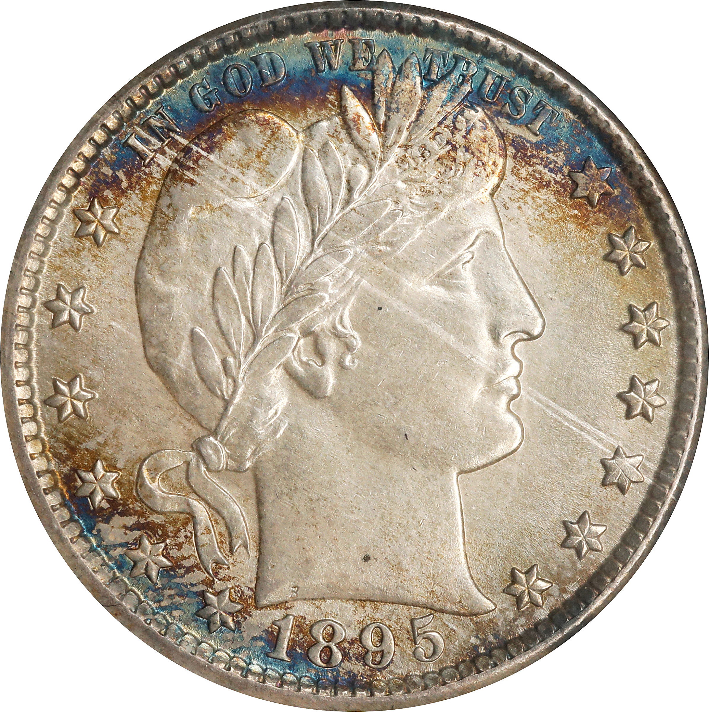 1895-O Barber Quarter. MS-61 (ANACS). OH.