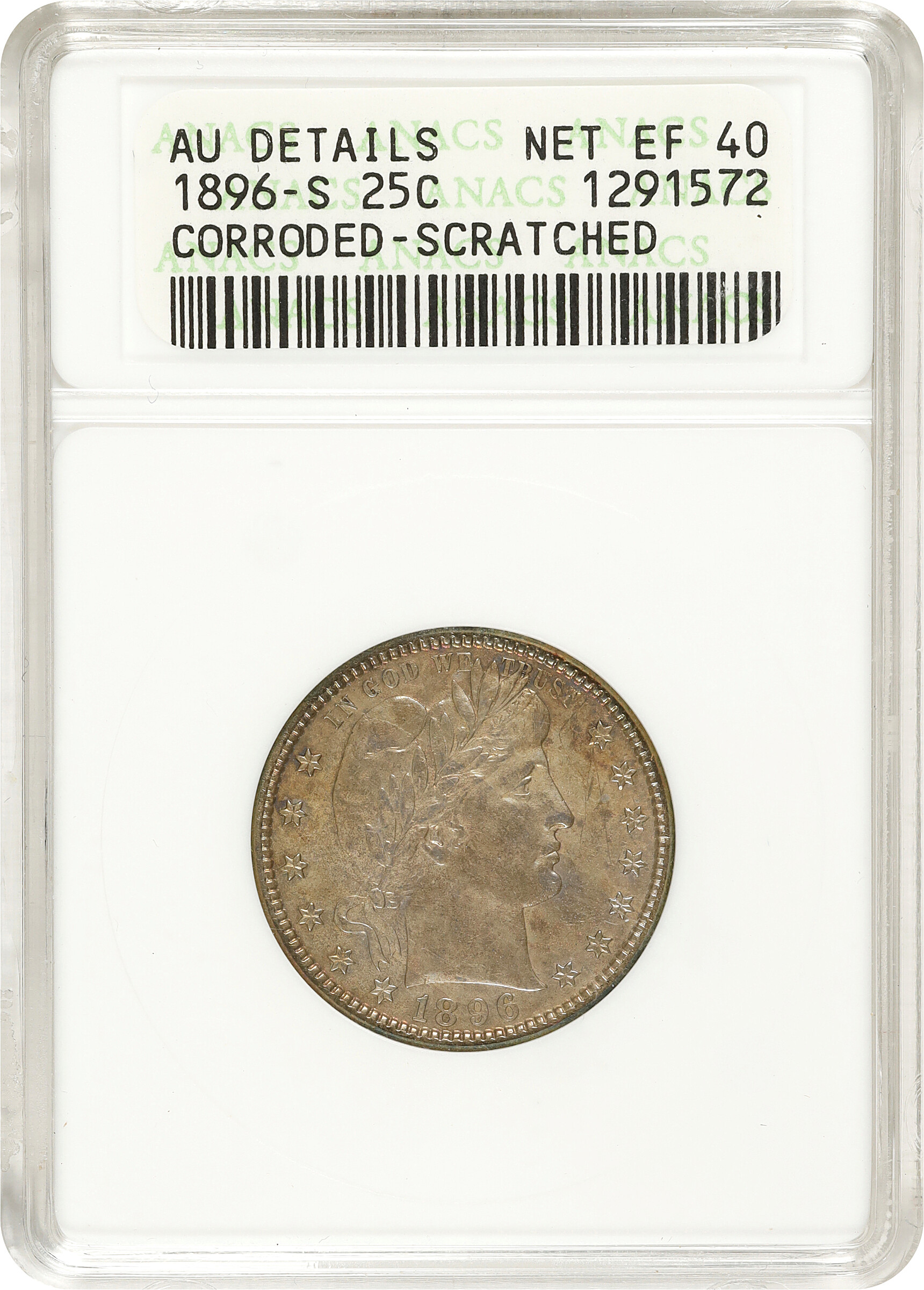 1896-S 25c XF40 thumbnail 3