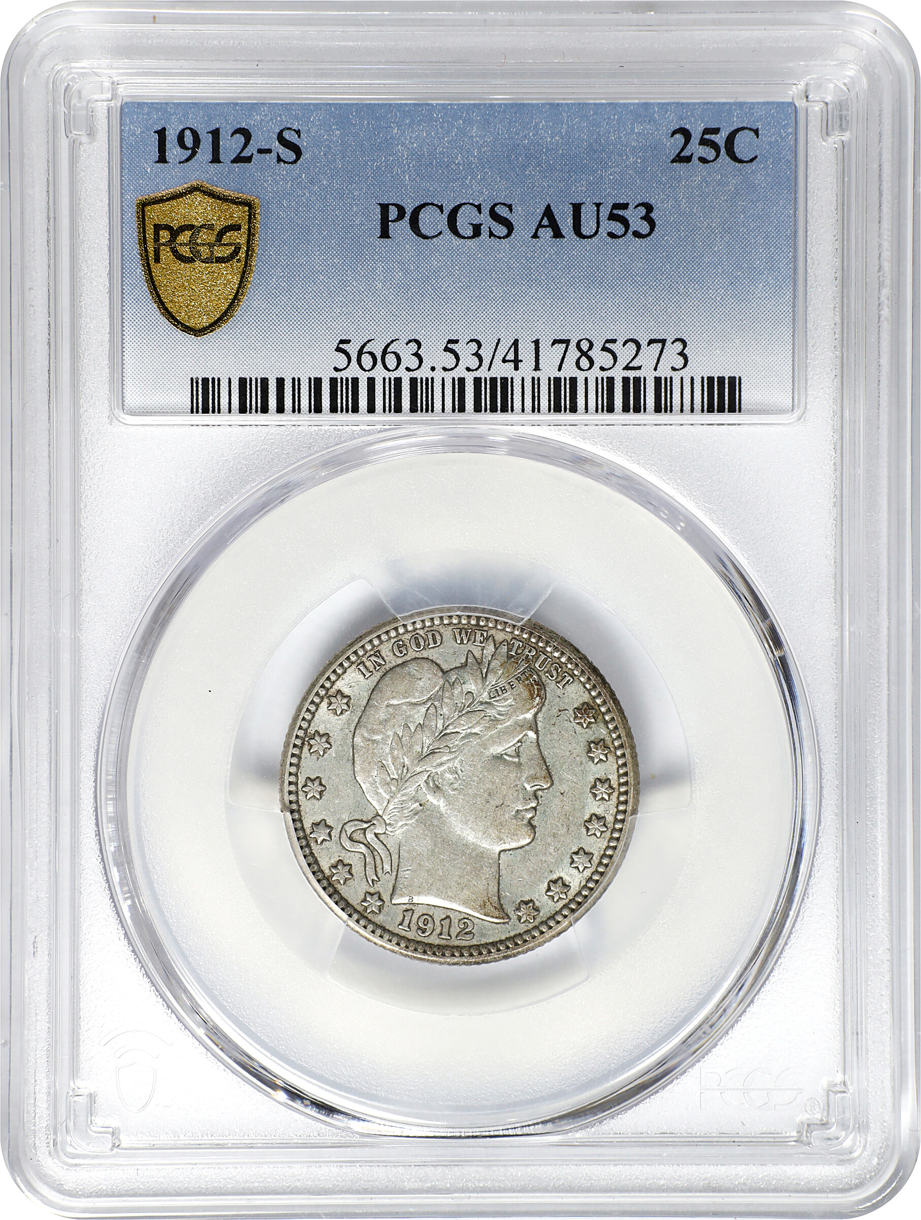 1912-S 25c AU53 thumbnail 3