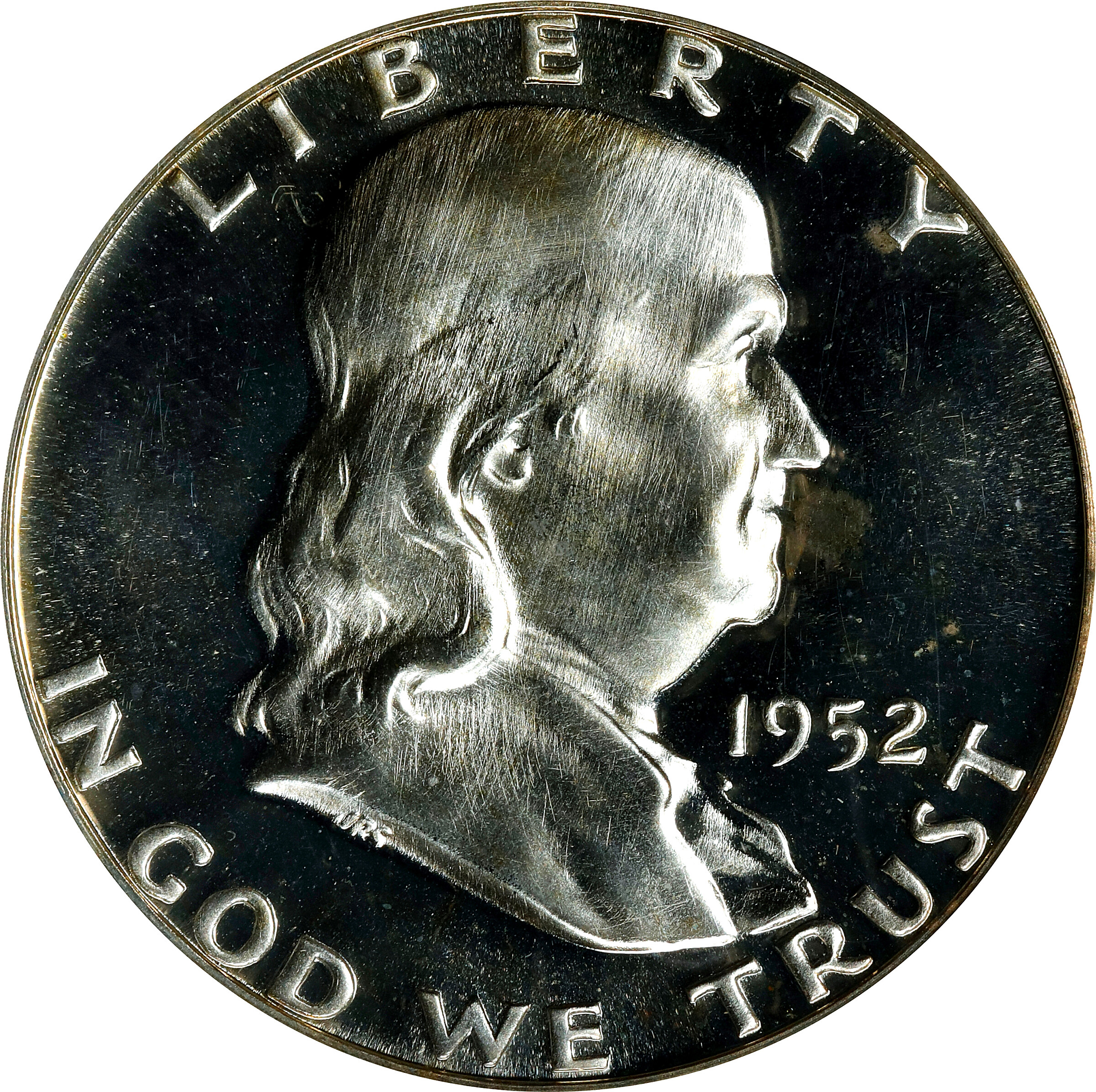 1952 Franklin Half Dollar. Proof-64 Cameo (PCGS).