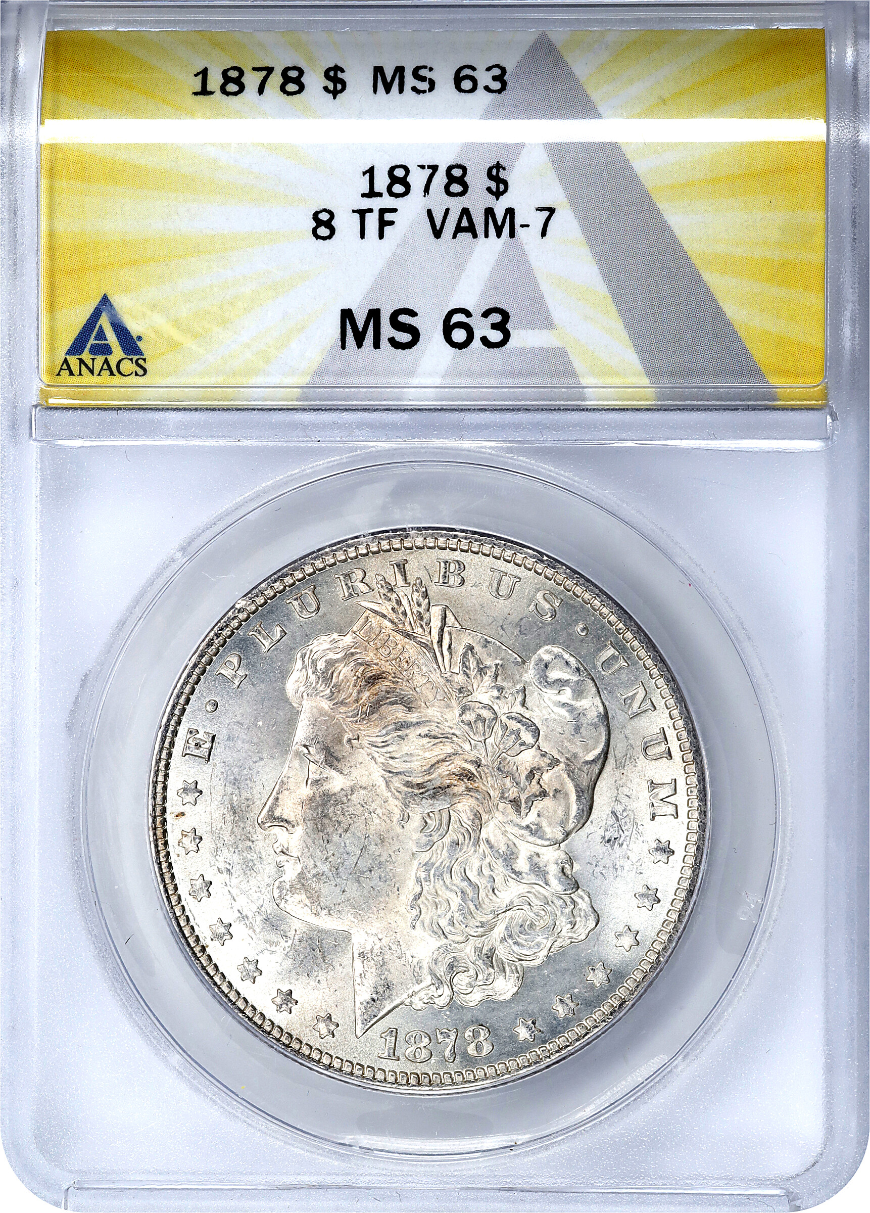 1878 8TF $1  Tripled E, VAM-7 MS63 thumbnail 8
