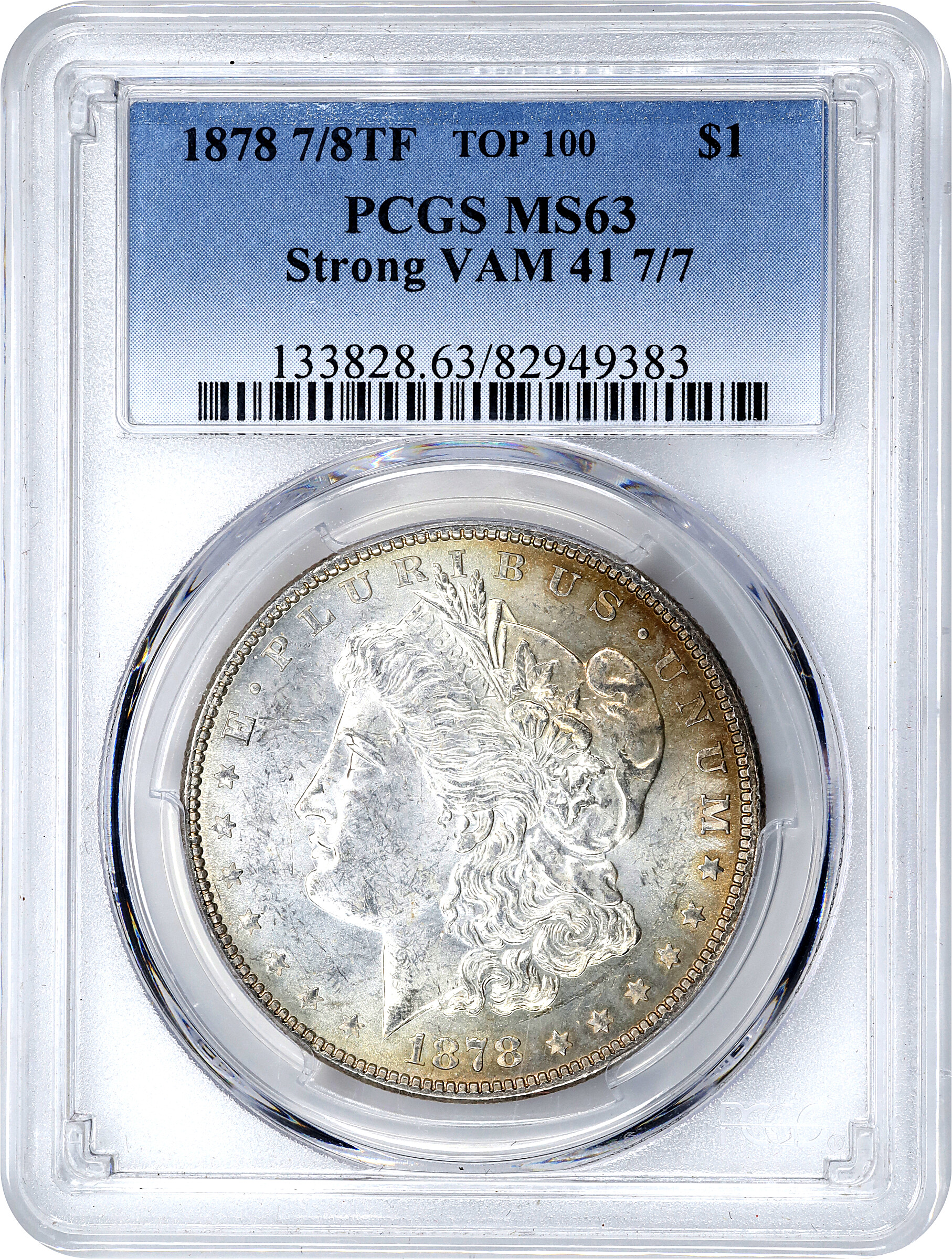 1878 7/8TF $1  Strong, 7/7, VAM-41 MS63 thumbnail 11