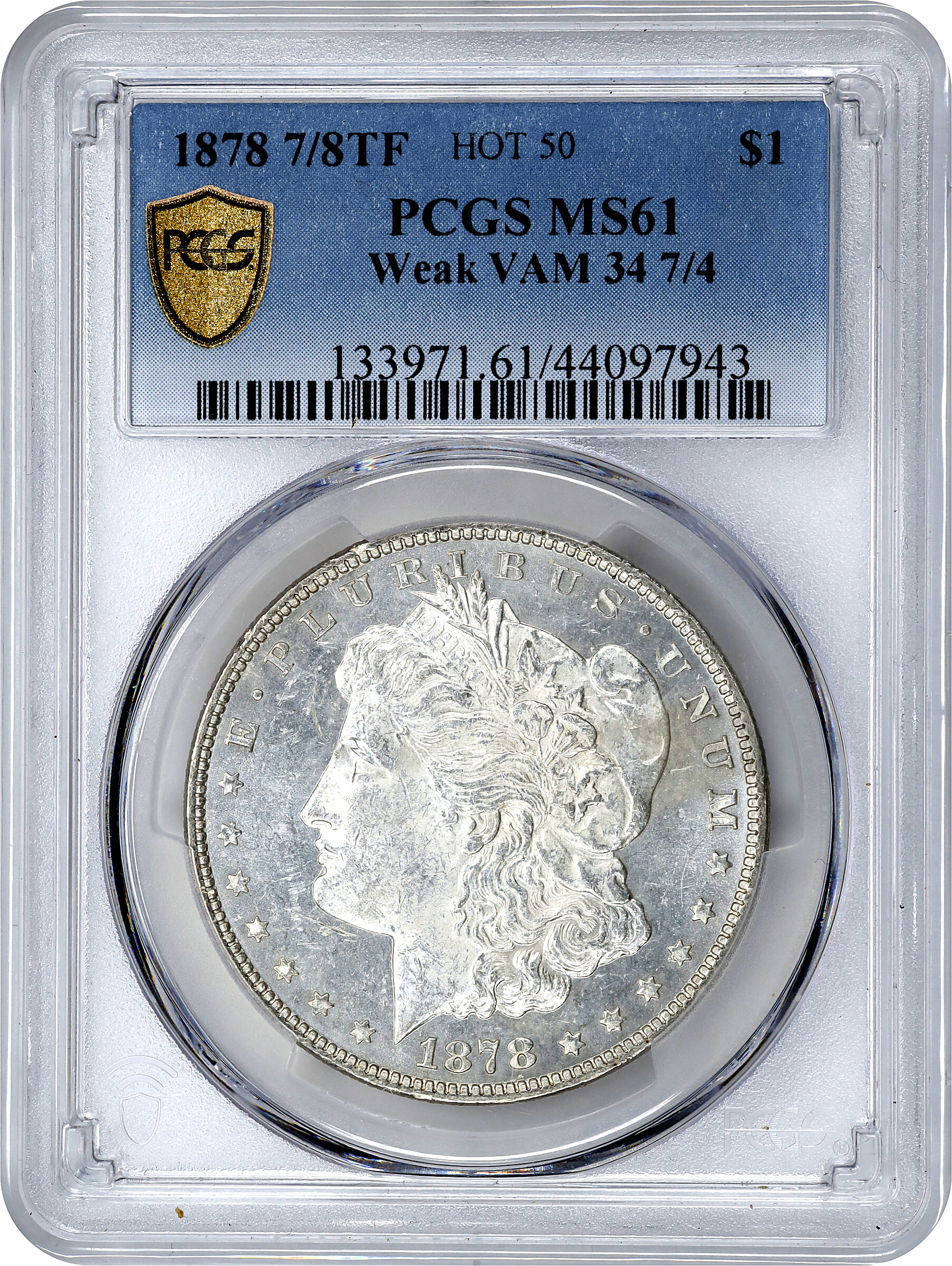 1878 7/8TF $1  Weak, 7/4, VAM-34 VF20 thumbnail 17