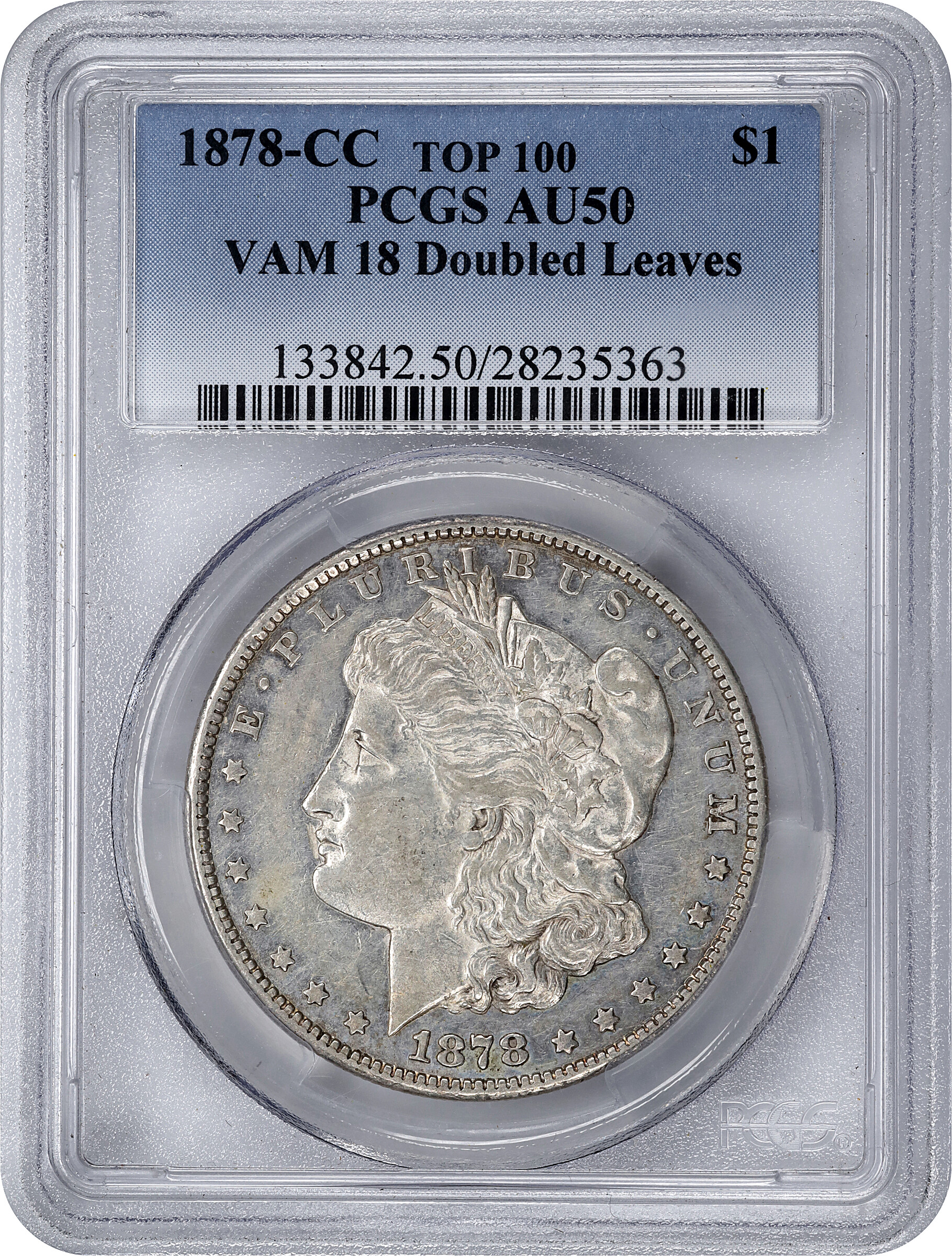 1878-CC $1  Doubled Leaves, VAM-18 G4 thumbnail 11