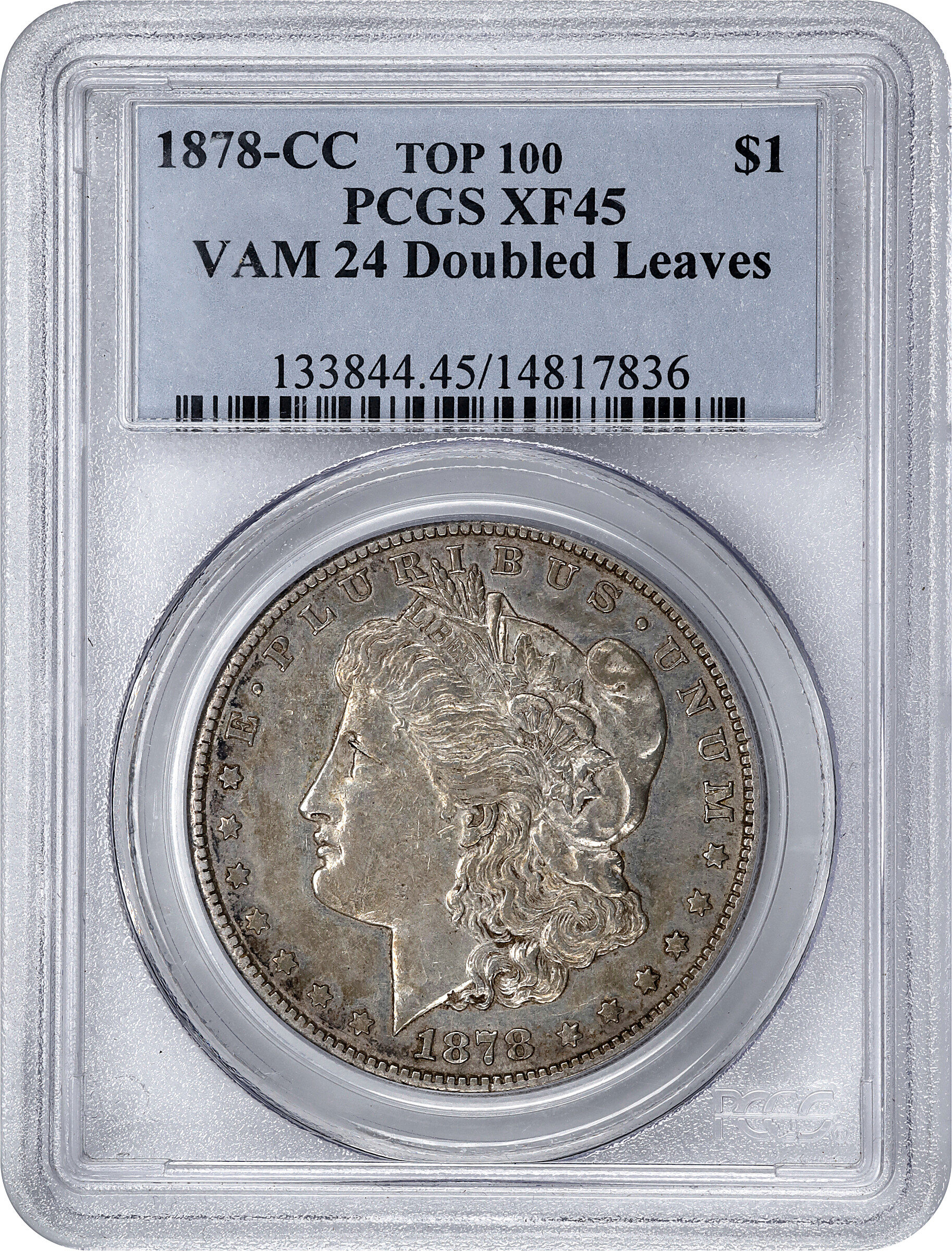 1878-CC $1  Doubled Leaves, VAM-24 G4 thumbnail 9
