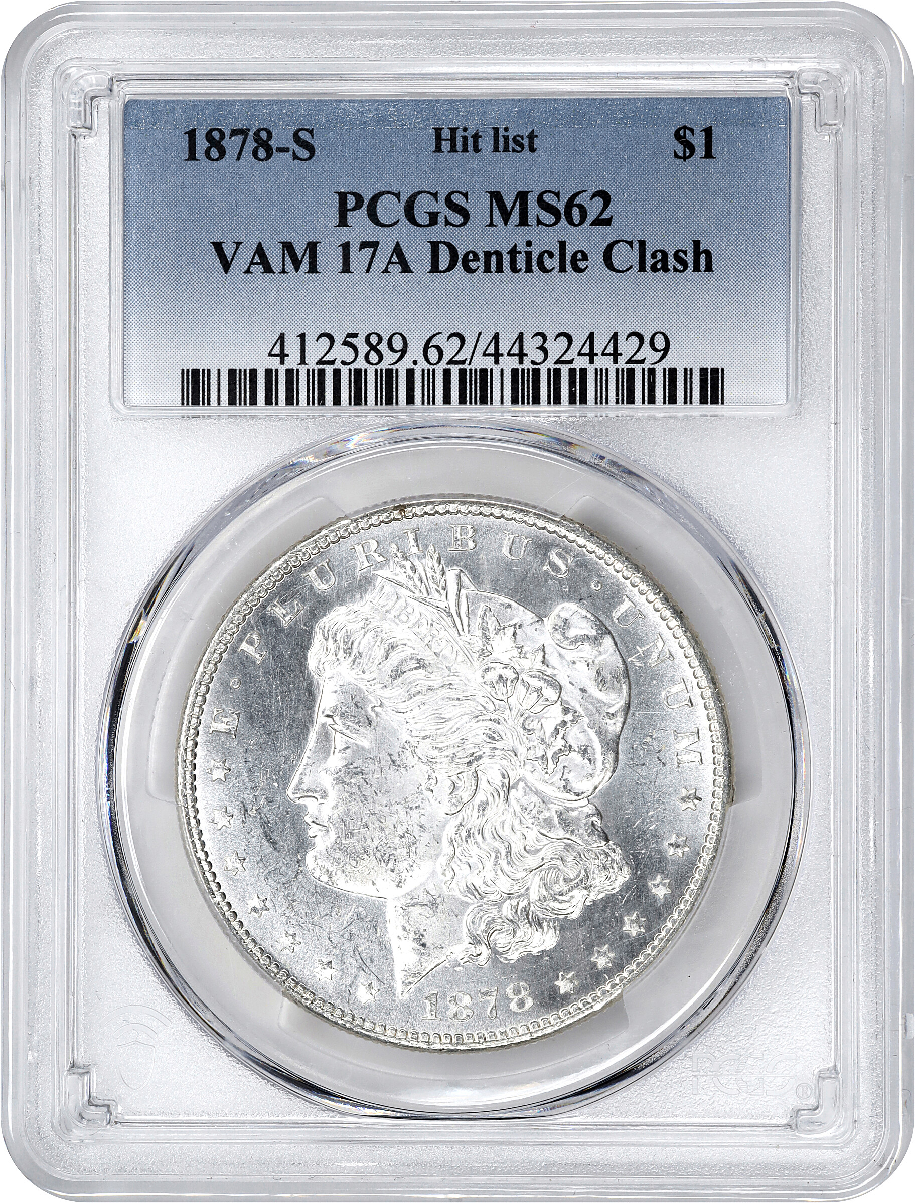 1878-S $1  Denticle Impressions, VAM-17A VG10 thumbnail 18