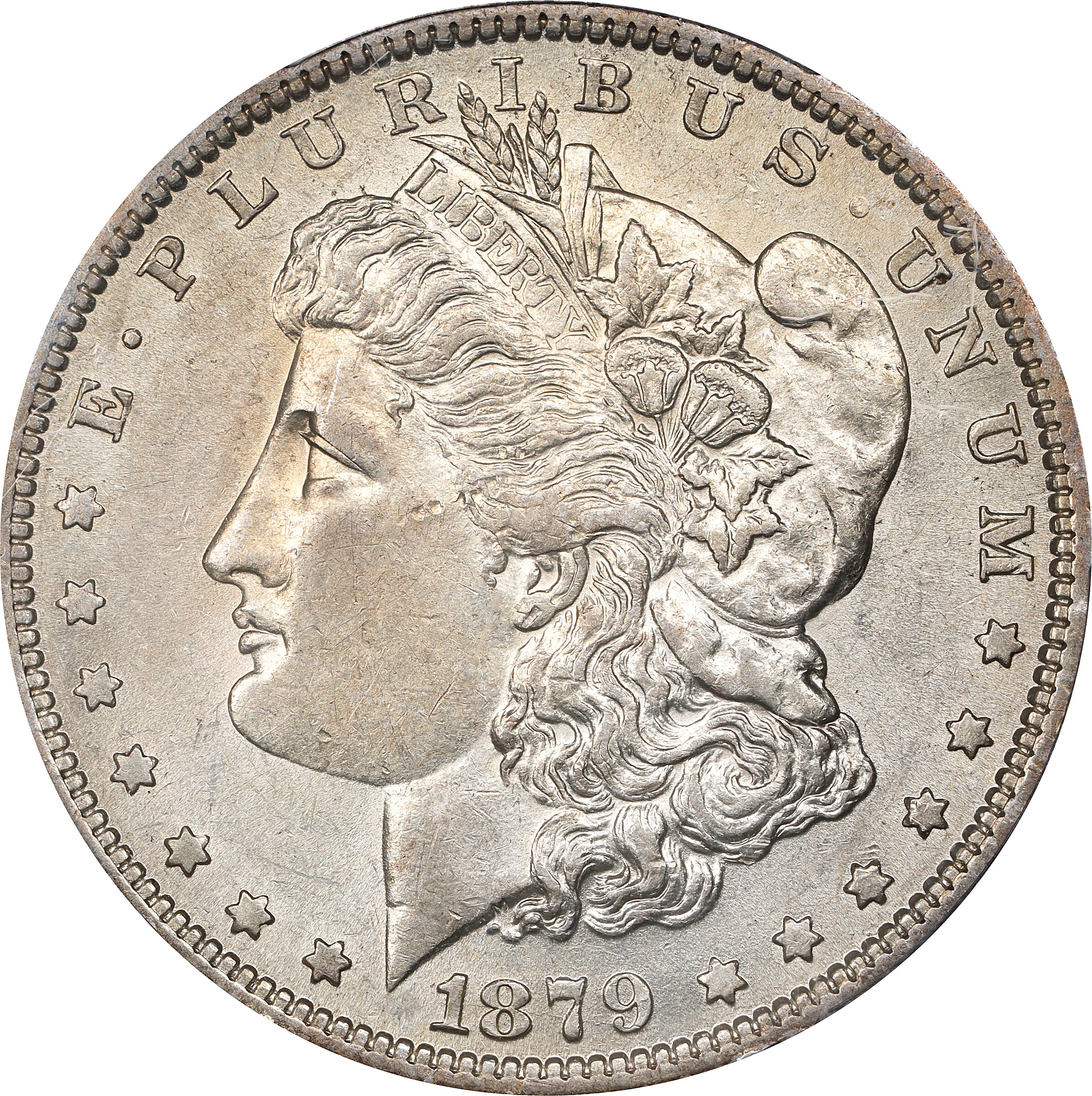 1879-O Morgan Silver Dollar. VAM-28. Top 100 Variety. O/Horizontal O. AU-53 (PCGS).