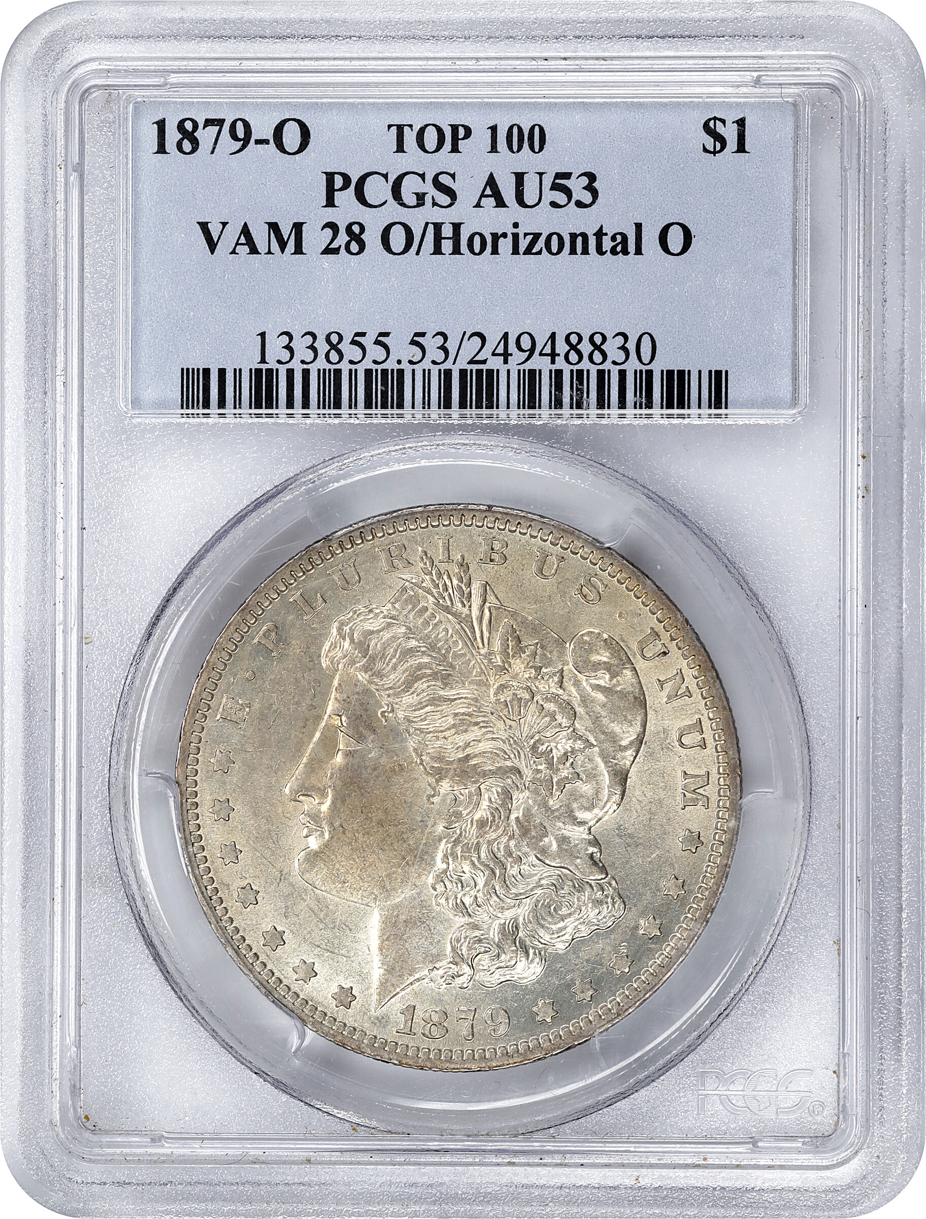 1879-O/O $1  O/Horizontal O, VAM-28 AU53 thumbnail 3