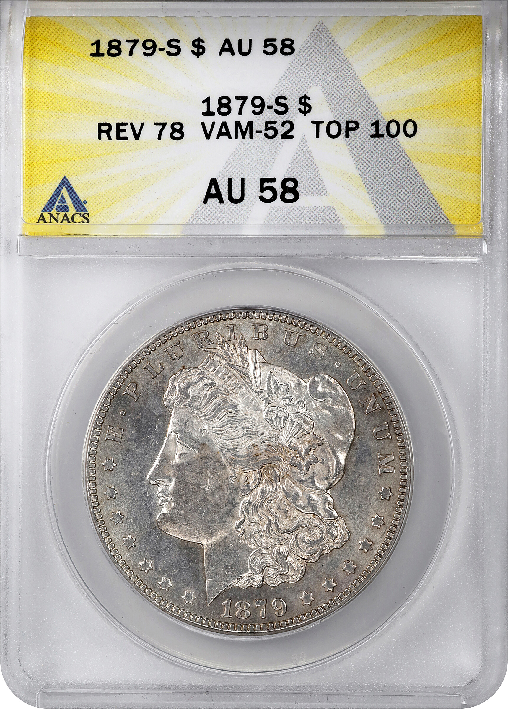 1879-S $1  Reverse of 1878, VAM-52 AU58 thumbnail 8