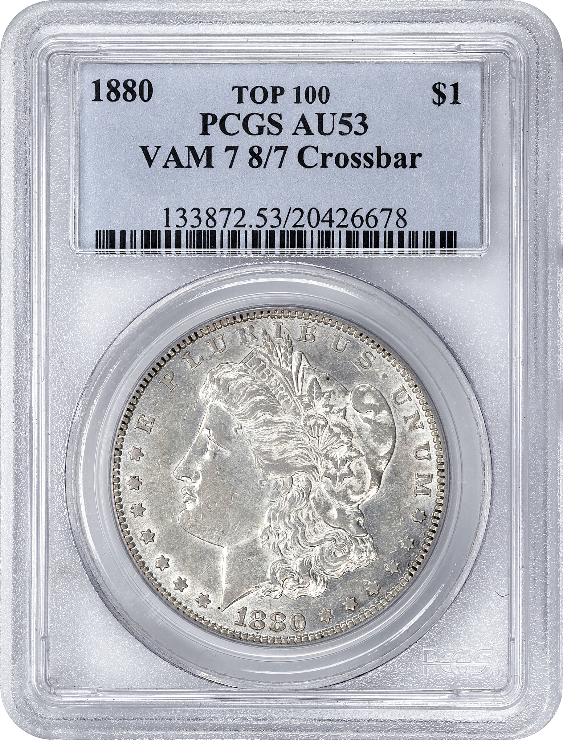 1880/7 $1  Crossbar, VAM-7 AU53 thumbnail 4