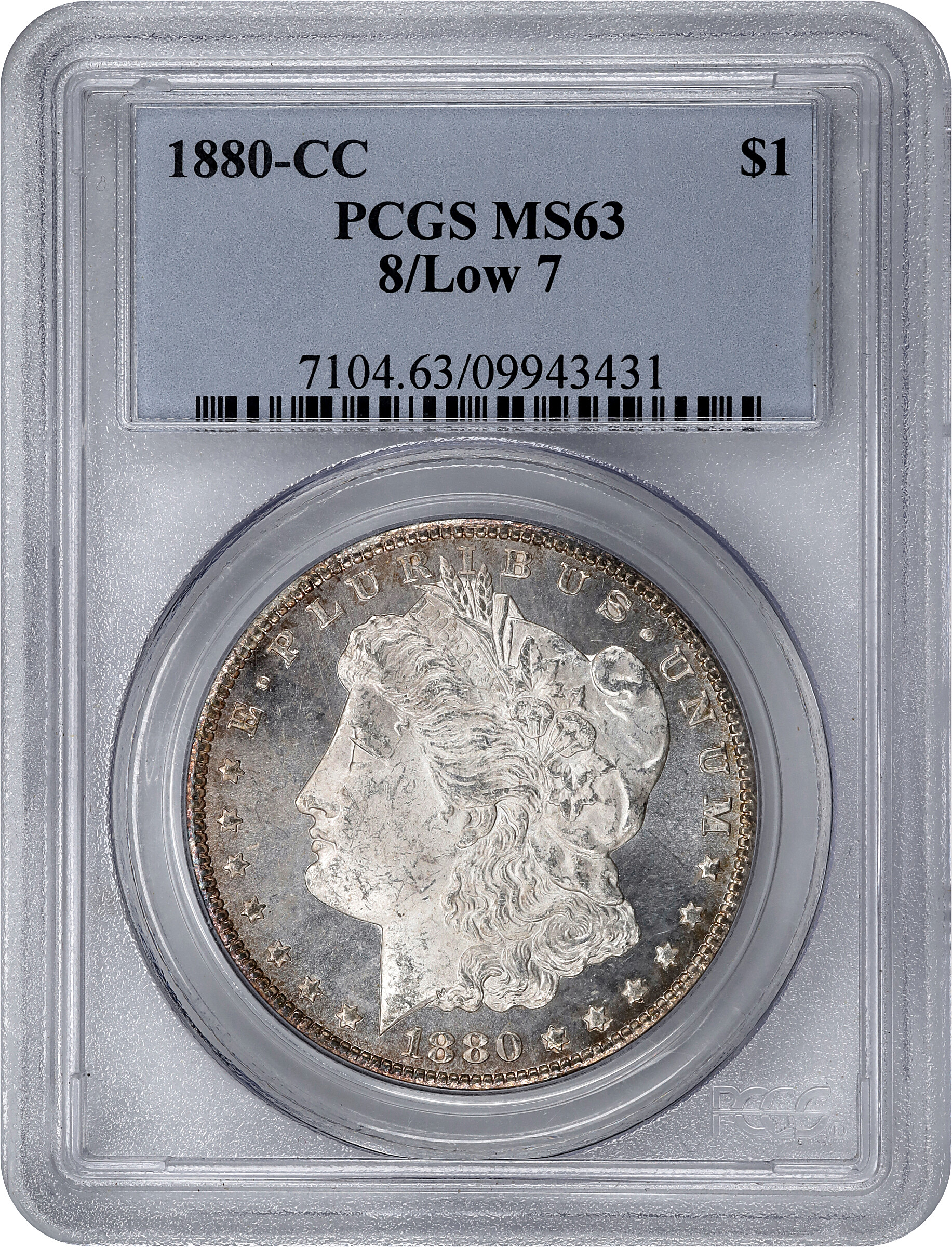 1880-CC $1  8/Low 7 VG10 CAC thumbnail 16