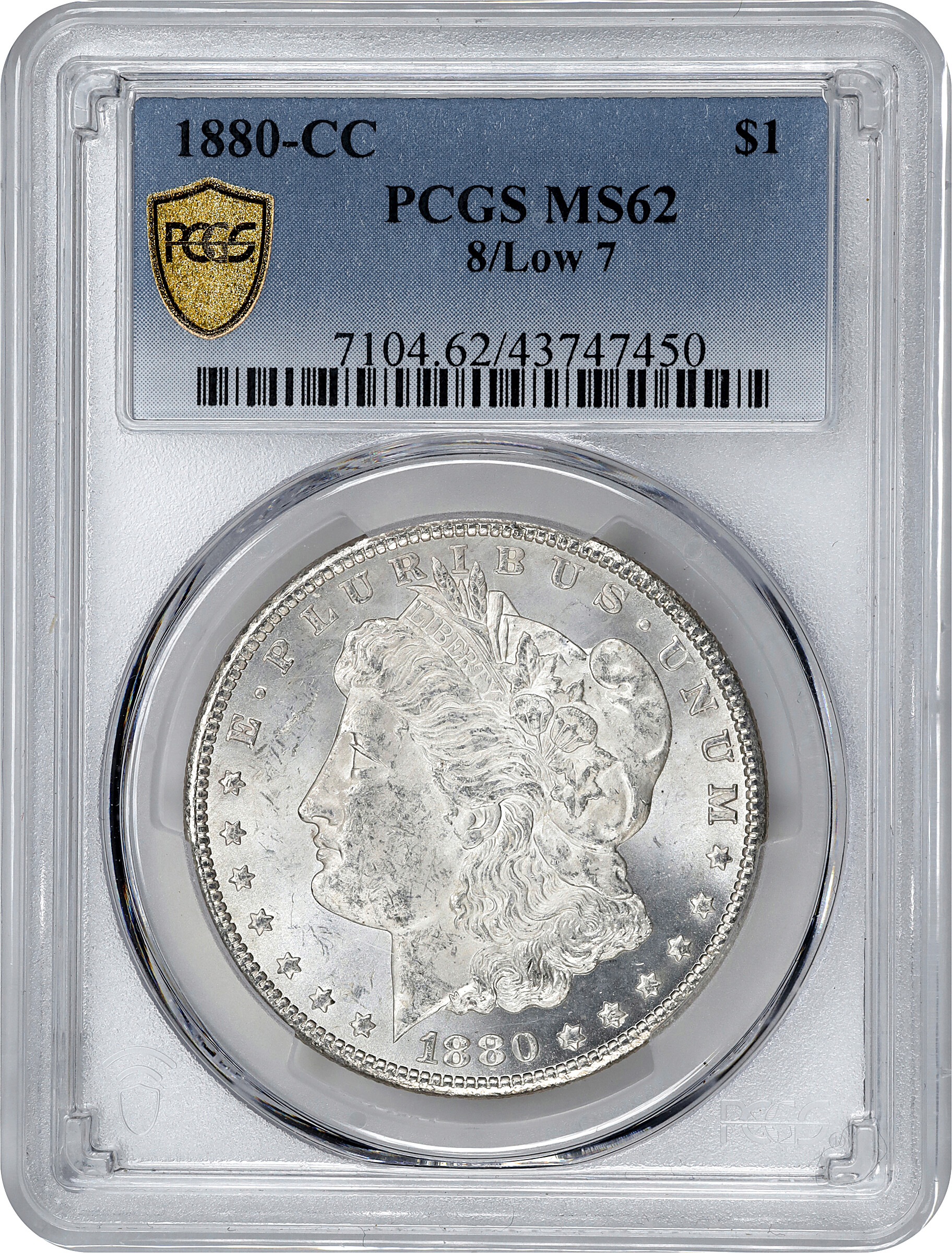 1880-CC $1  8/Low 7 VG10 CAC thumbnail 9