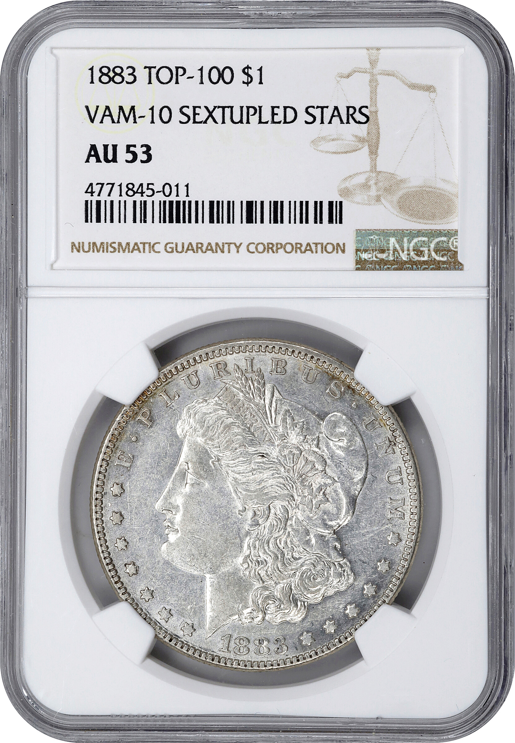 1883 $1  Sextupled Stars, VAM-10 XF40 thumbnail 19