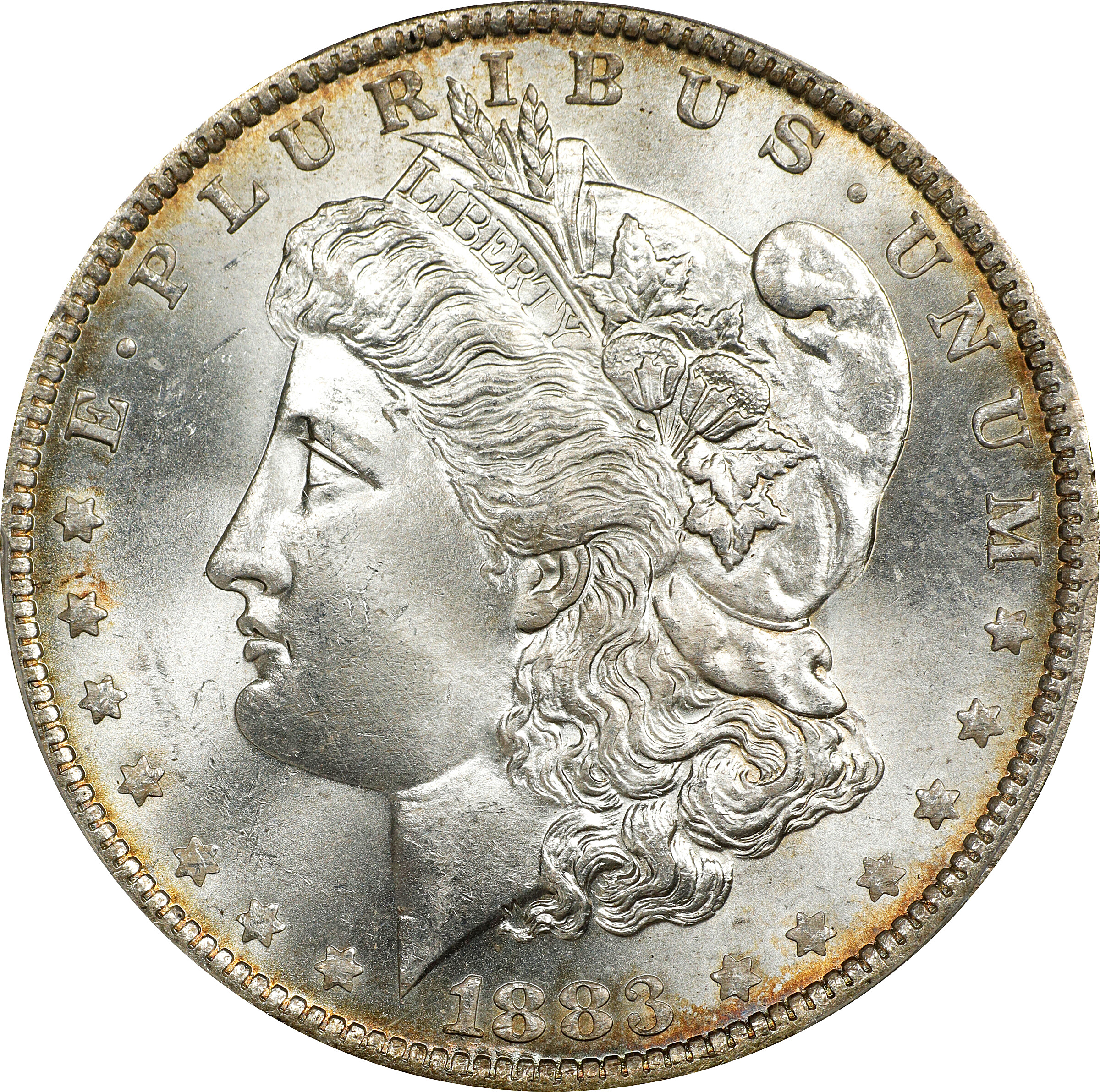 1883-O/O Morgan Silver Dollar. VAM-4. Top 100 Variety. Repunched Mintmark. MS-65 (PCGS).