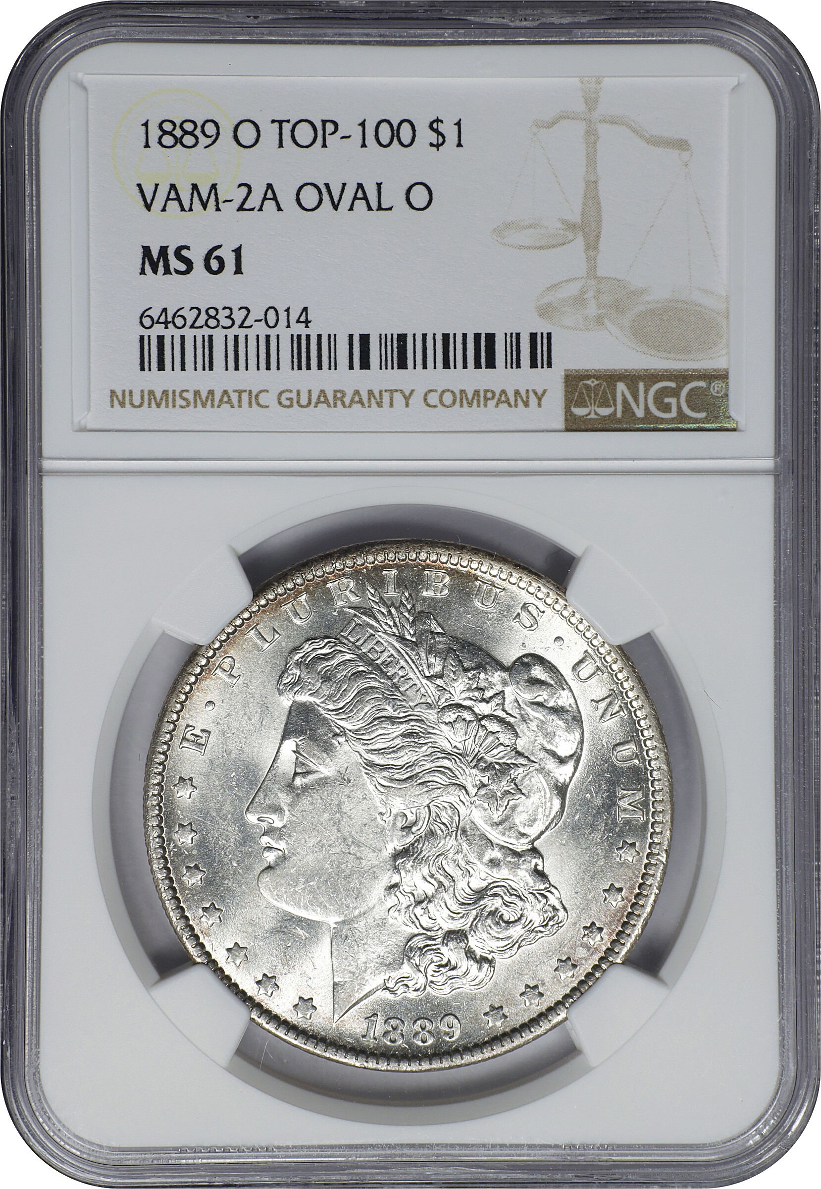 1889-O $1  Oval O, VAM-2 MS60 thumbnail 4