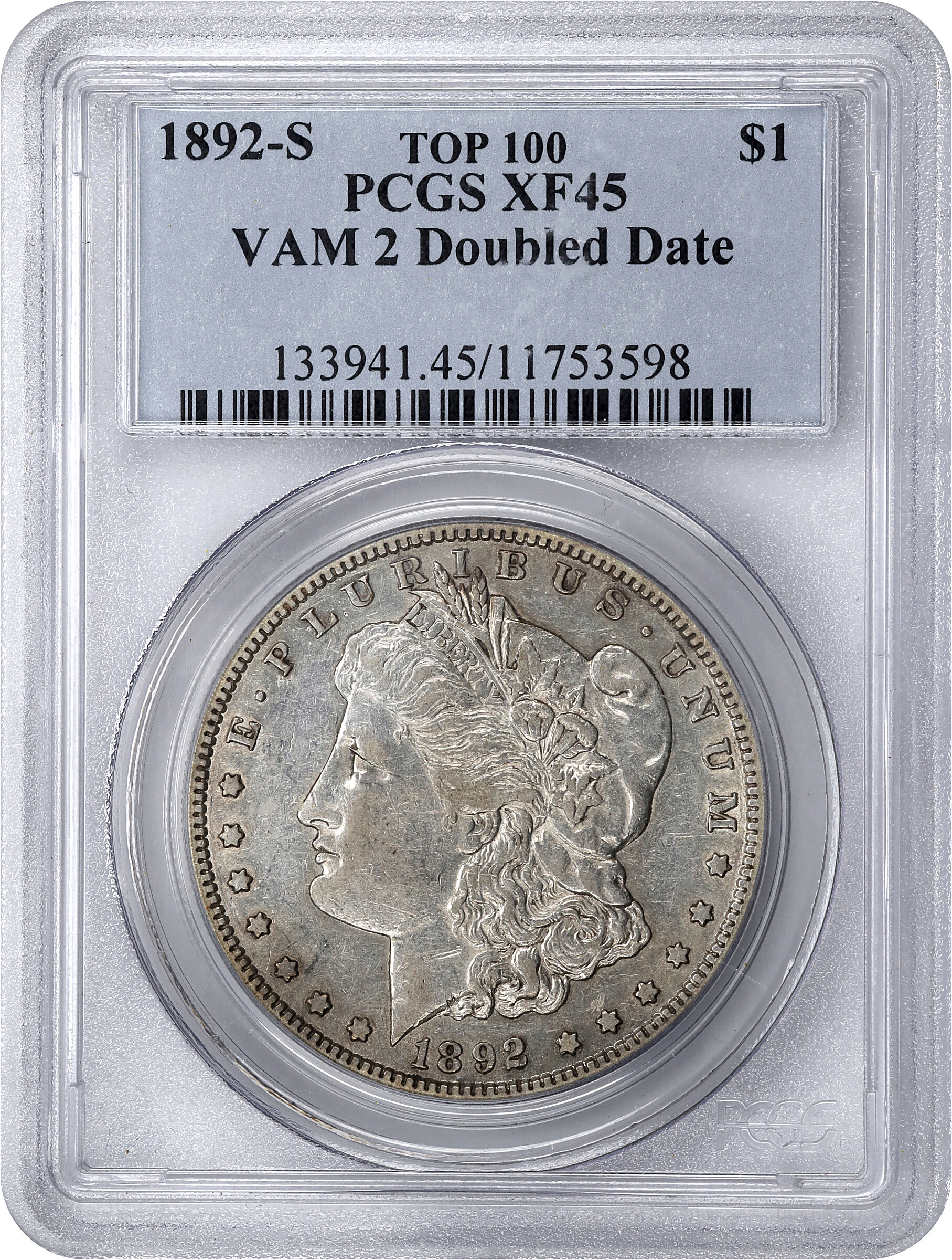 1892-S $1  Doubled Date, VAM-2 F12 thumbnail 24