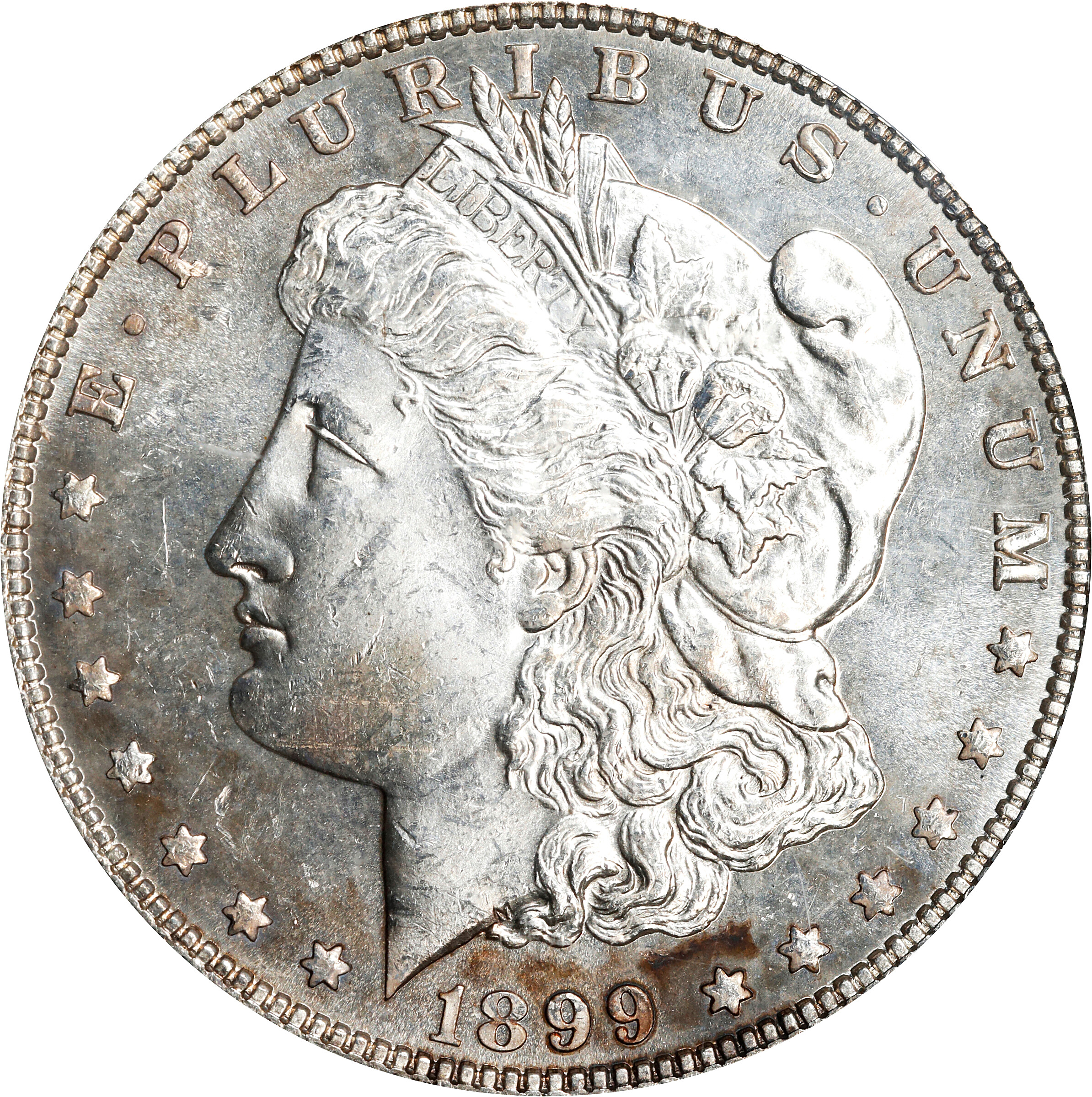 1899 Morgan Silver Dollar. MS-64 PL (PCGS). OGH.