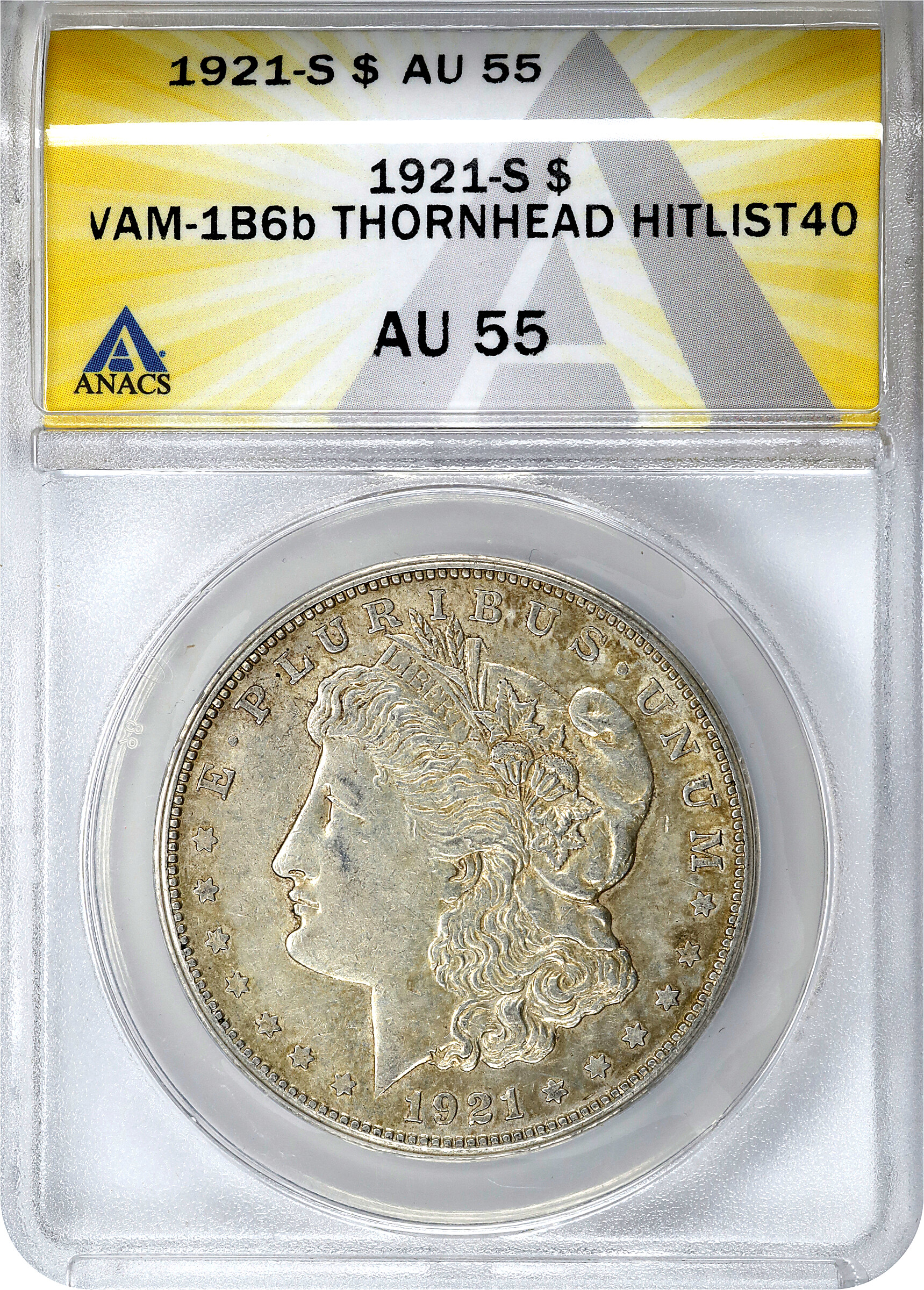 1921-S $1  Thorn Head, VAM-1B6 AU53 thumbnail 7