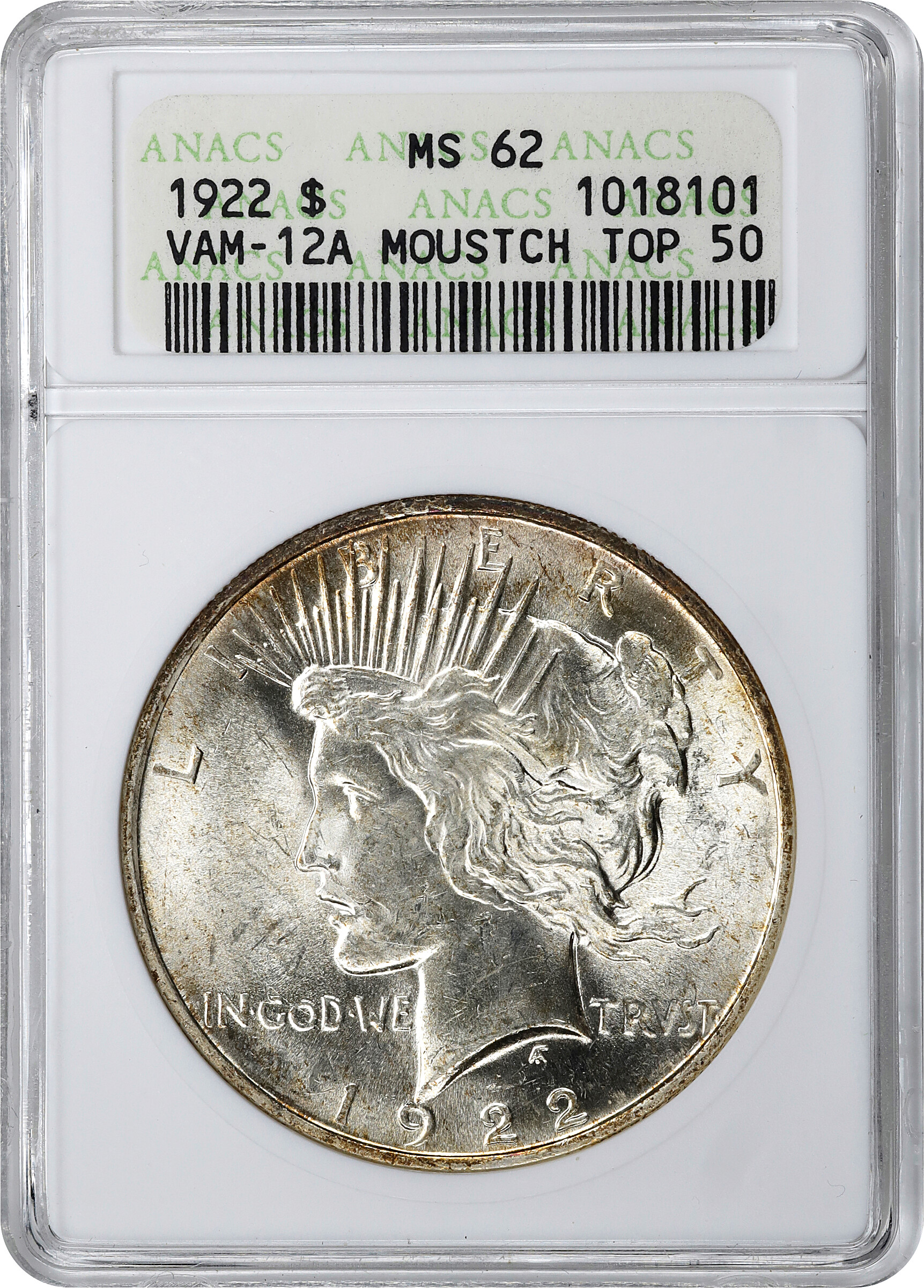 1922 $1  Moustache, VAM-12A MS60 thumbnail 21