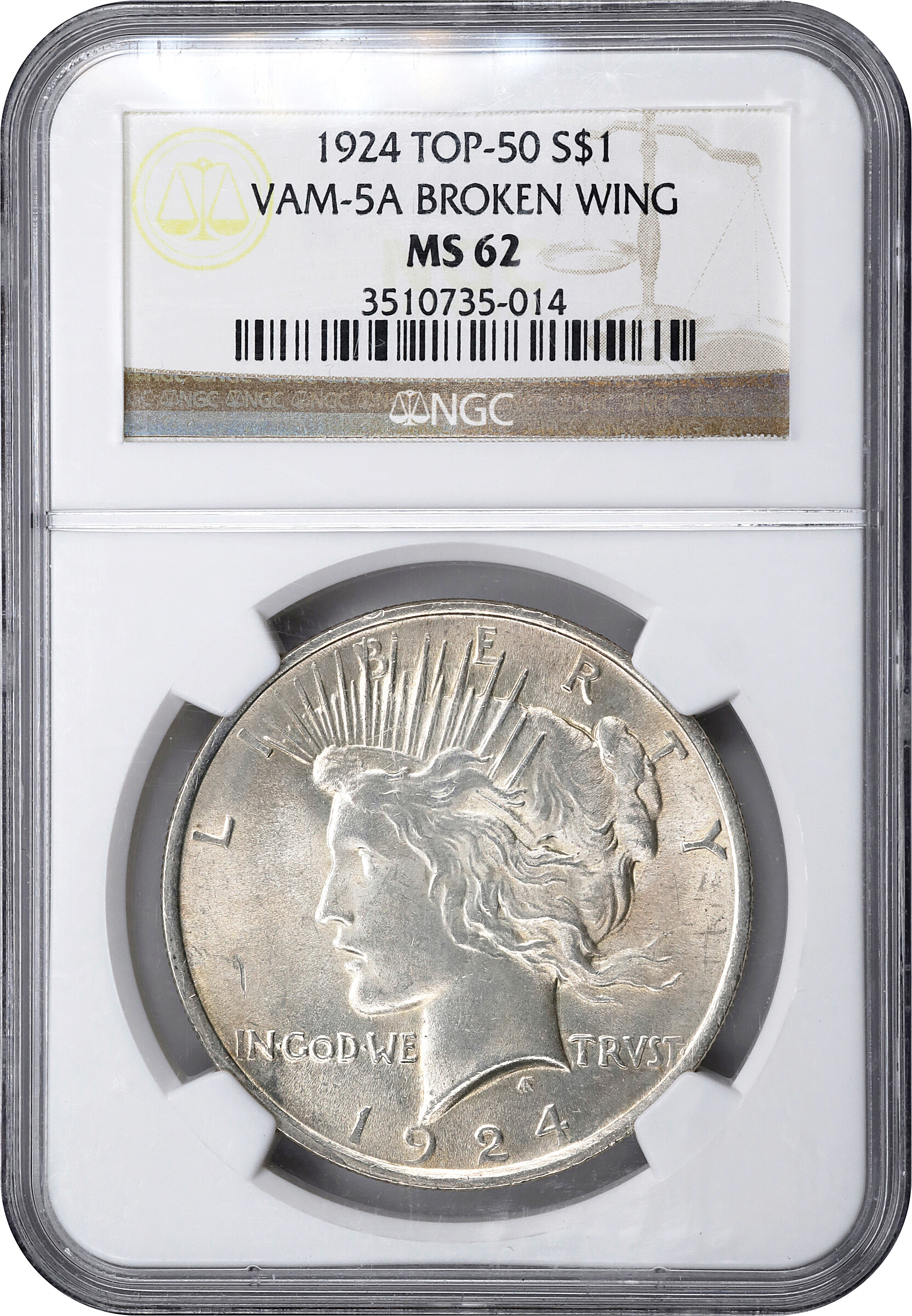 1924 $1  Broken Wing, VAM-5A XF45 thumbnail 26