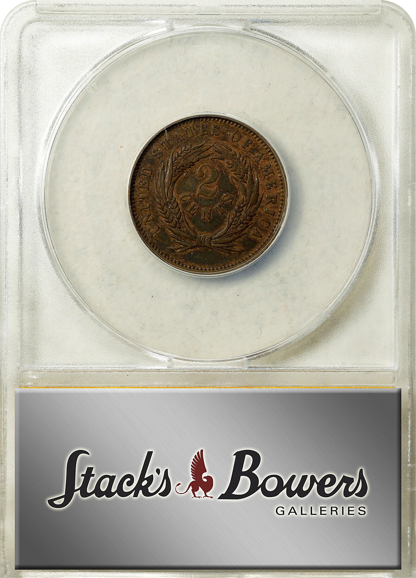 1863 P2c Bronze, J-312 PR BN XF40 BN thumbnail 4