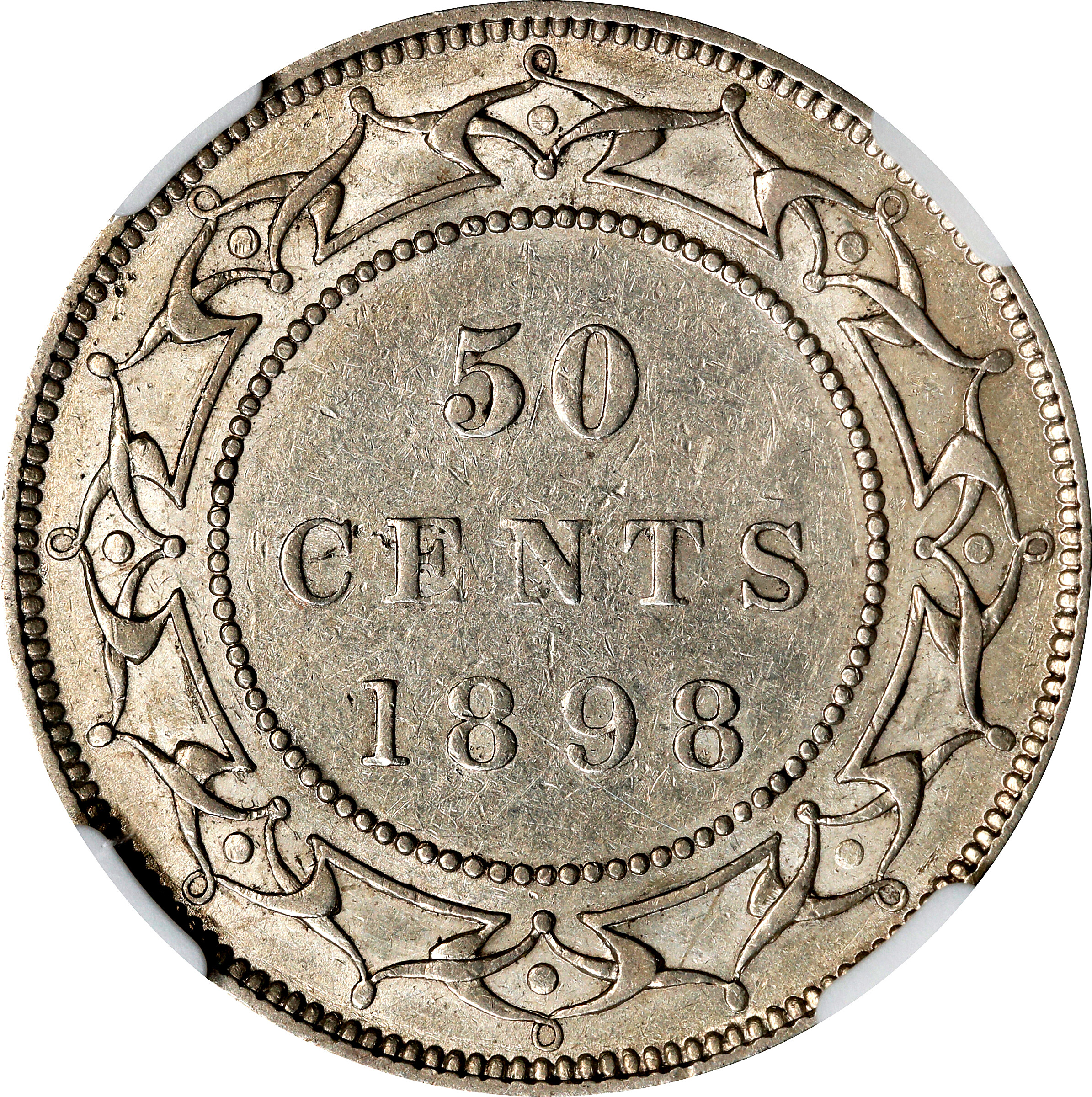 1898 50c Newfoundland, Large W G4 thumbnail 2
