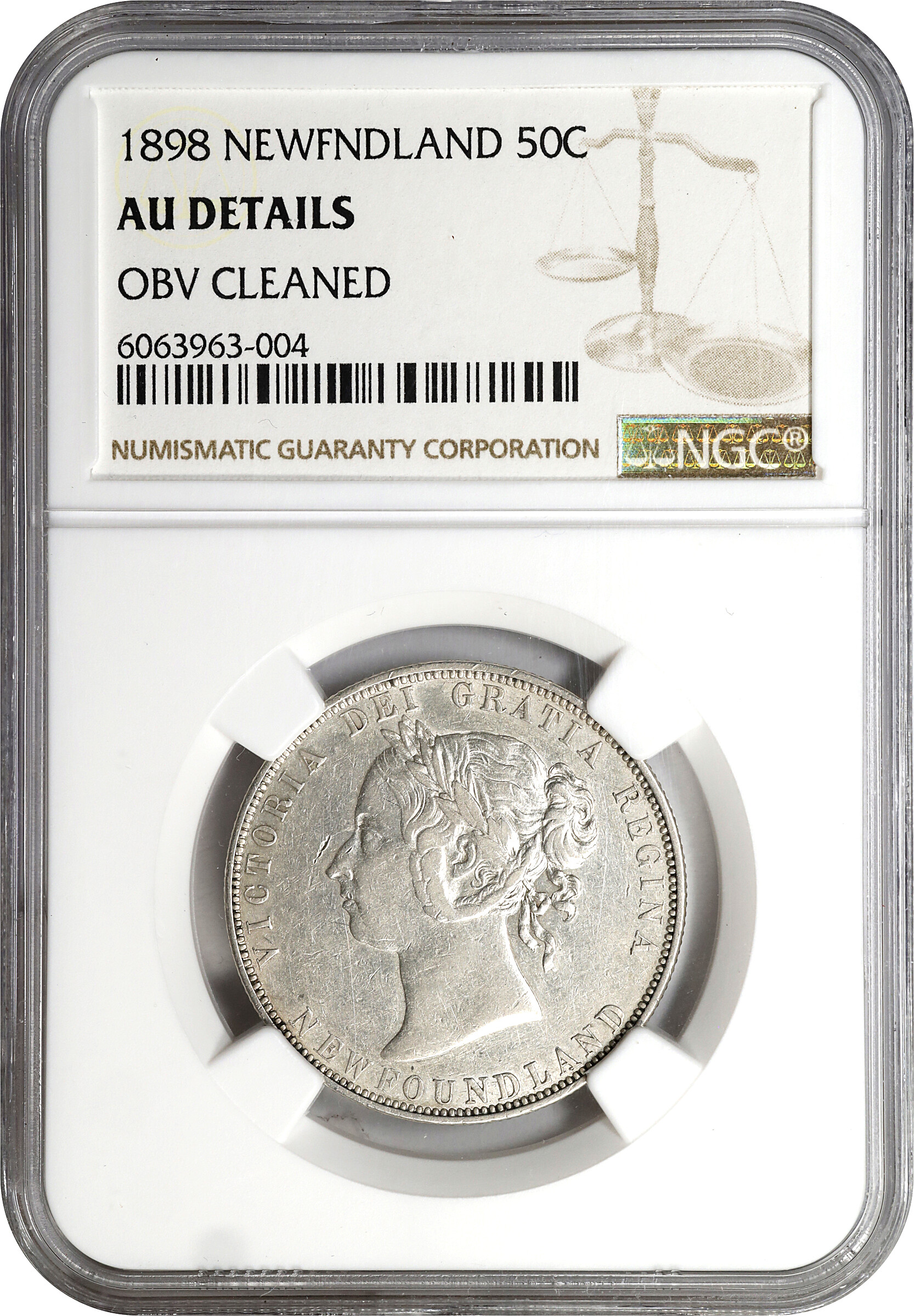 1898 50c Newfoundland, Large W G4 thumbnail 3