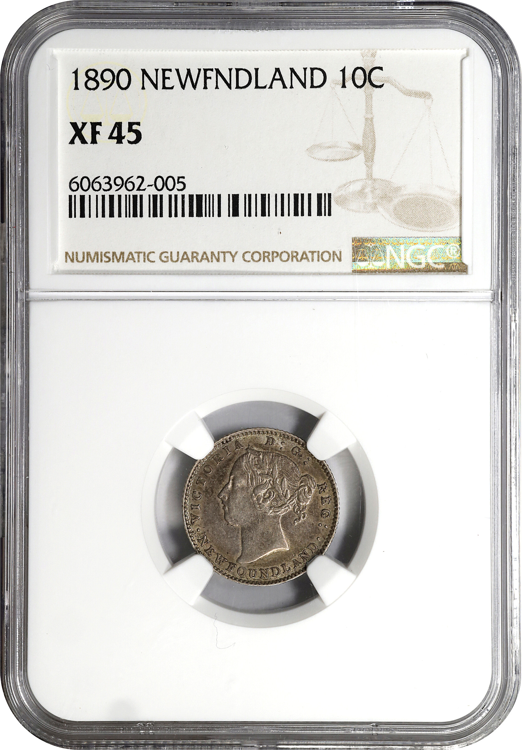 Victoria 10c Newfoundland, 1865-1896 [Type] XF45 thumbnail 4