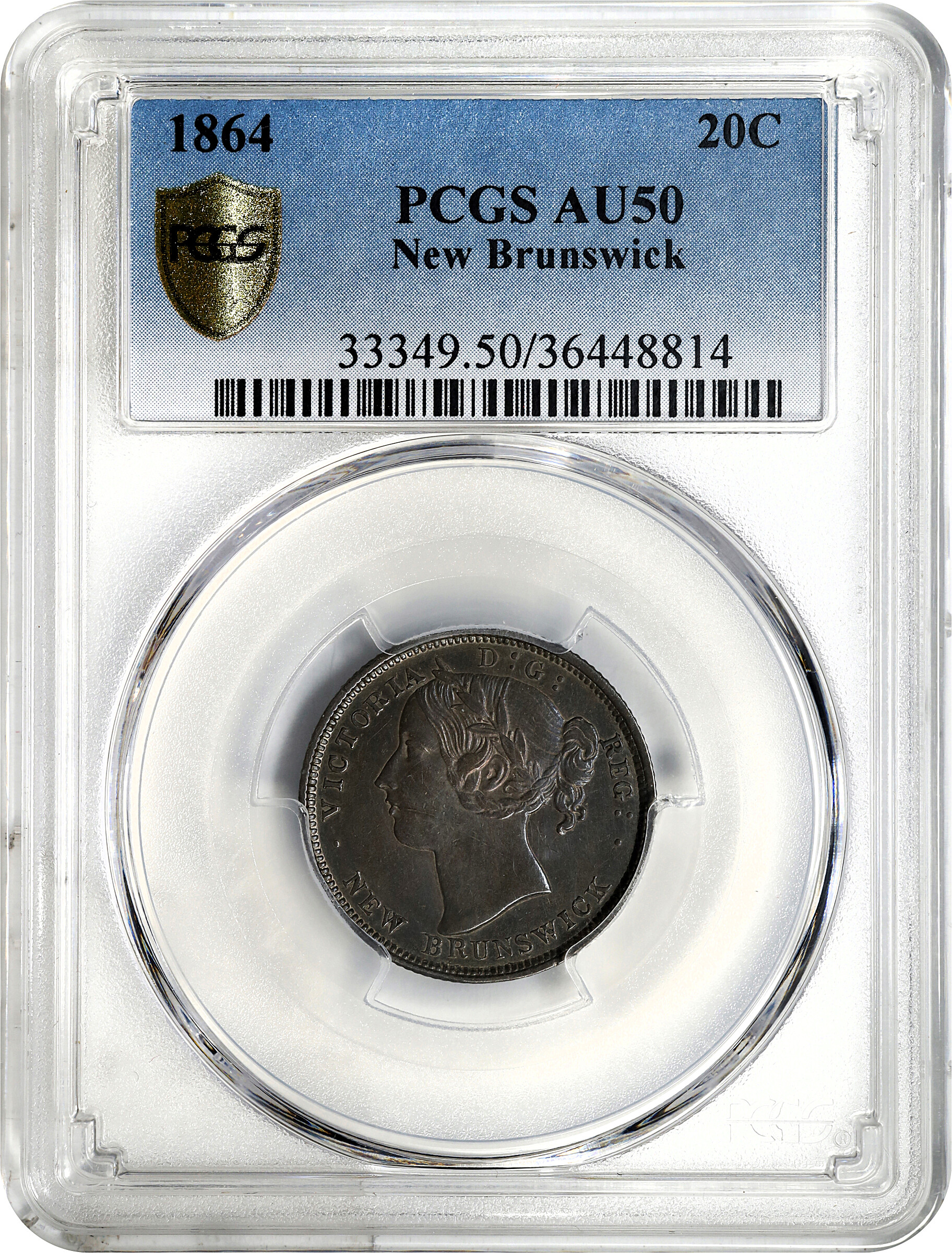 1864 20c New Brunswick VF30 thumbnail 21