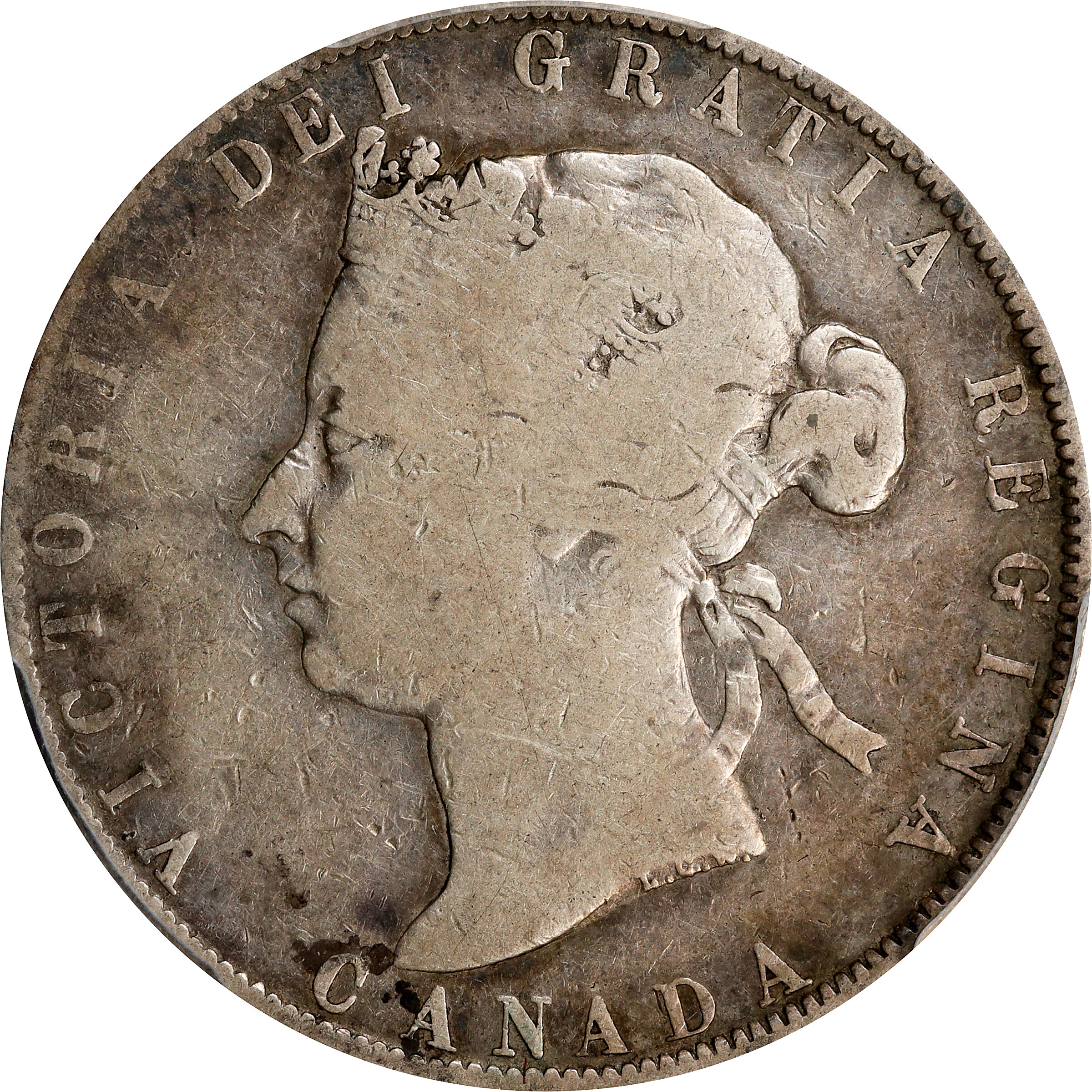CANADA. 50 Cents, 1888. London Mint. Victoria. PCGS VG-10.