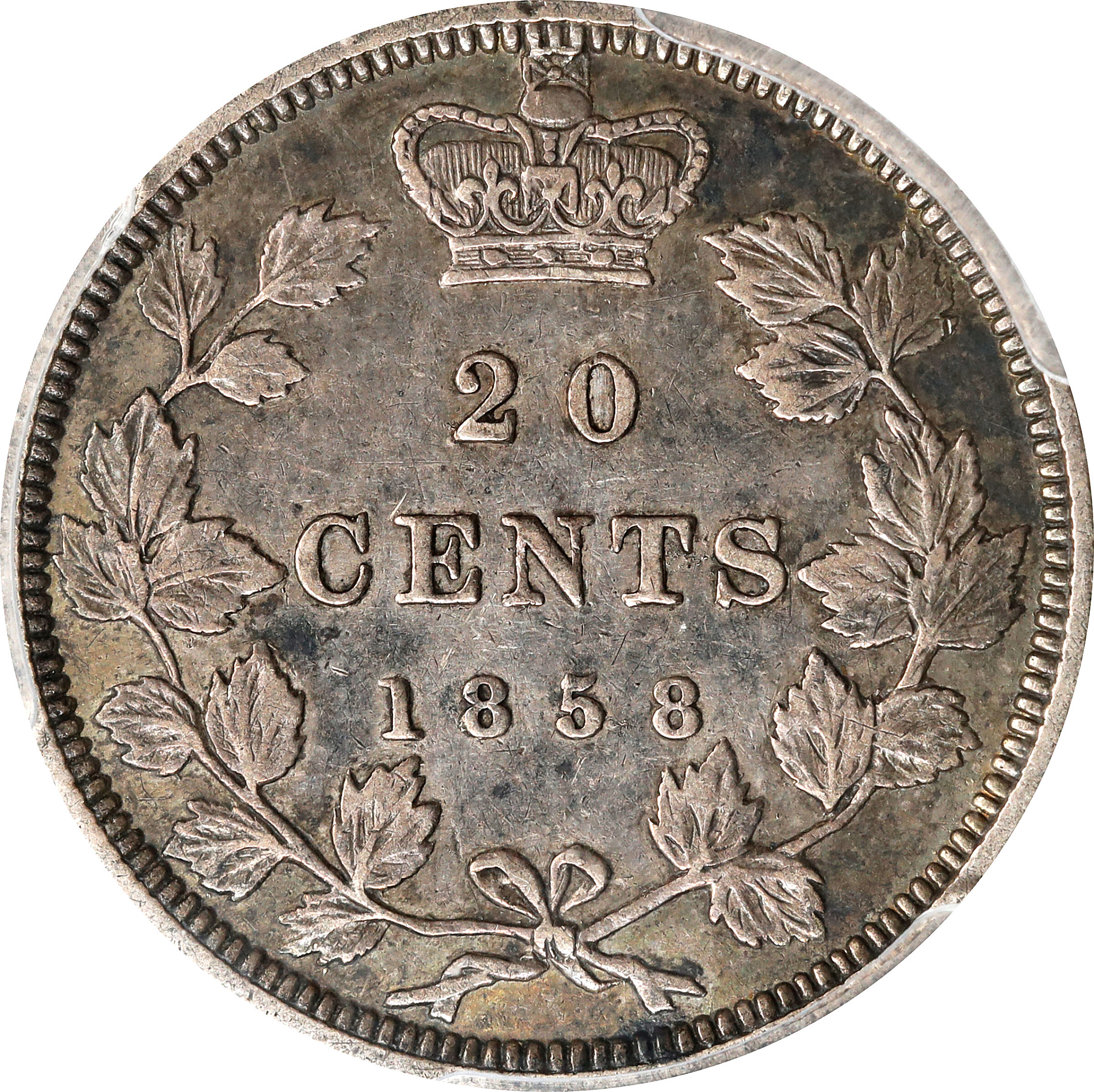 1858 20c Province of Canada, Coin Turn ↑↓ VG10 thumbnail 11