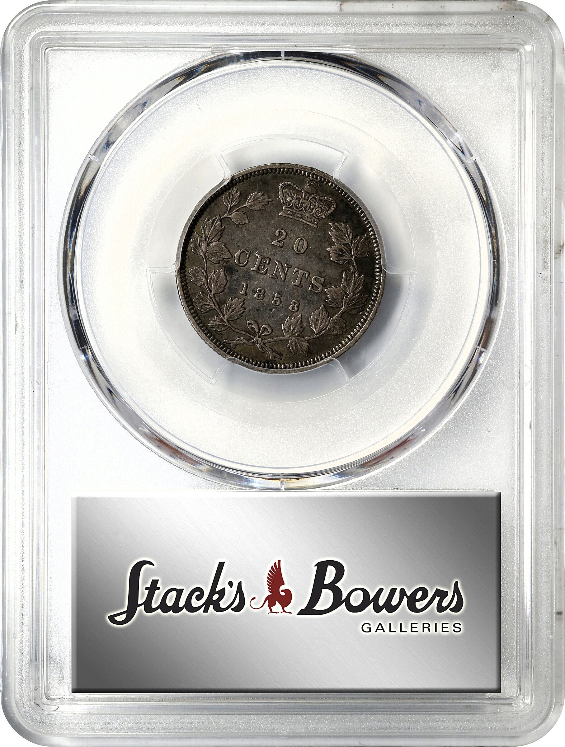 1858 20c Province of Canada, Coin Turn ↑↓ VG10 thumbnail 13