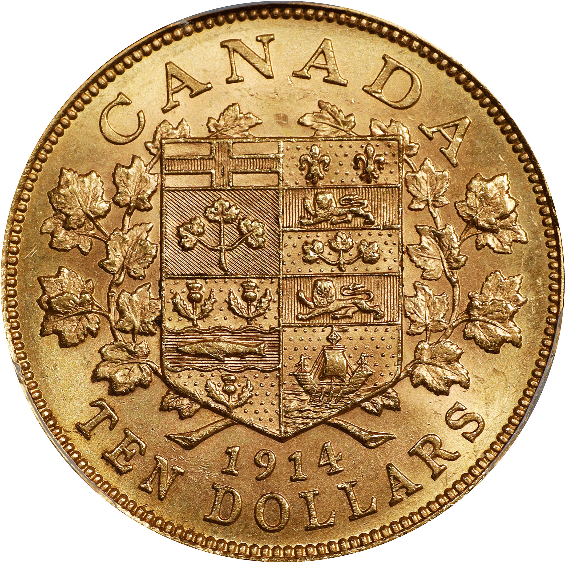 1914 G$10 MS63 thumbnail 3