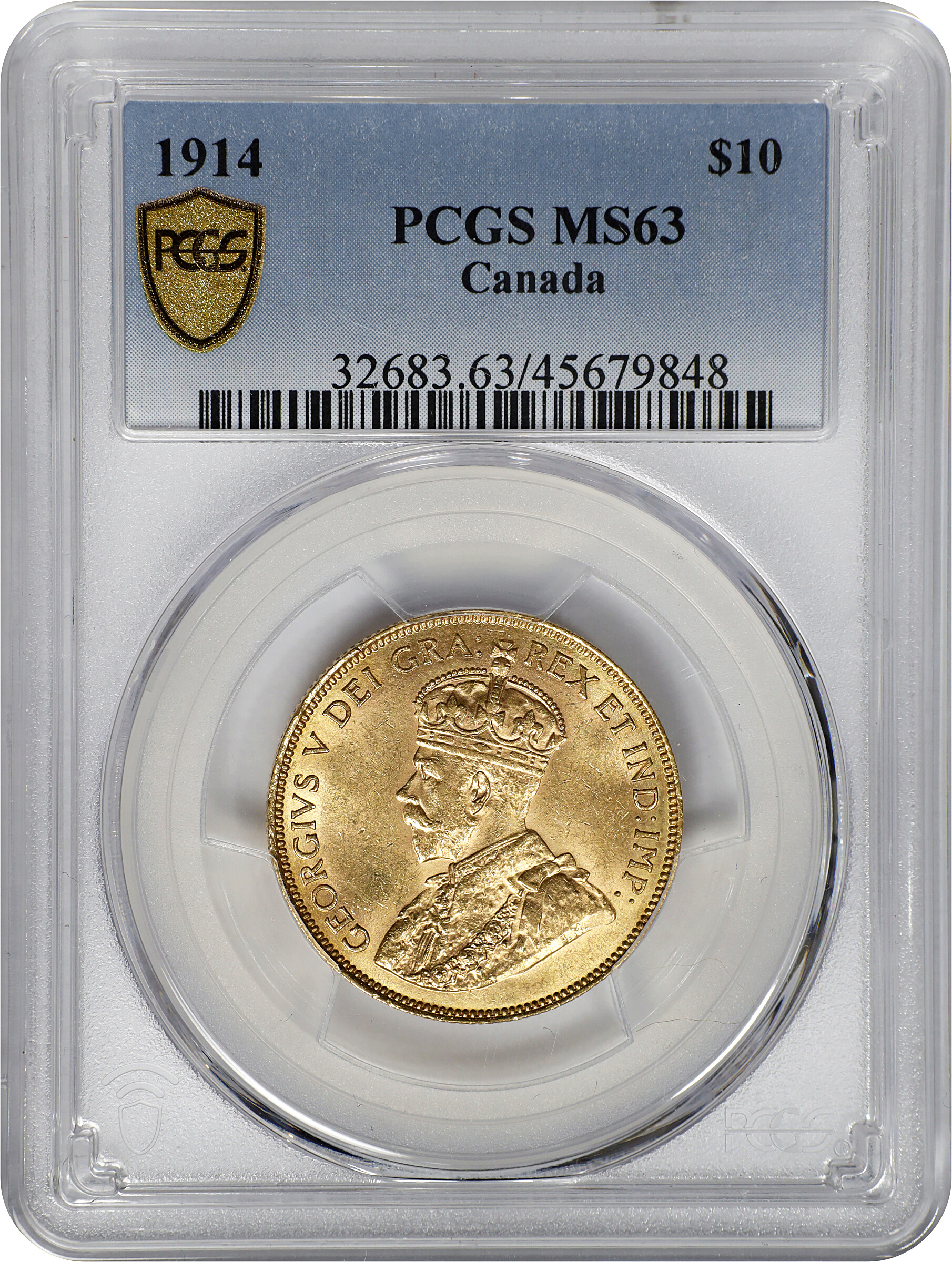 1914 G$10 MS63 thumbnail 4