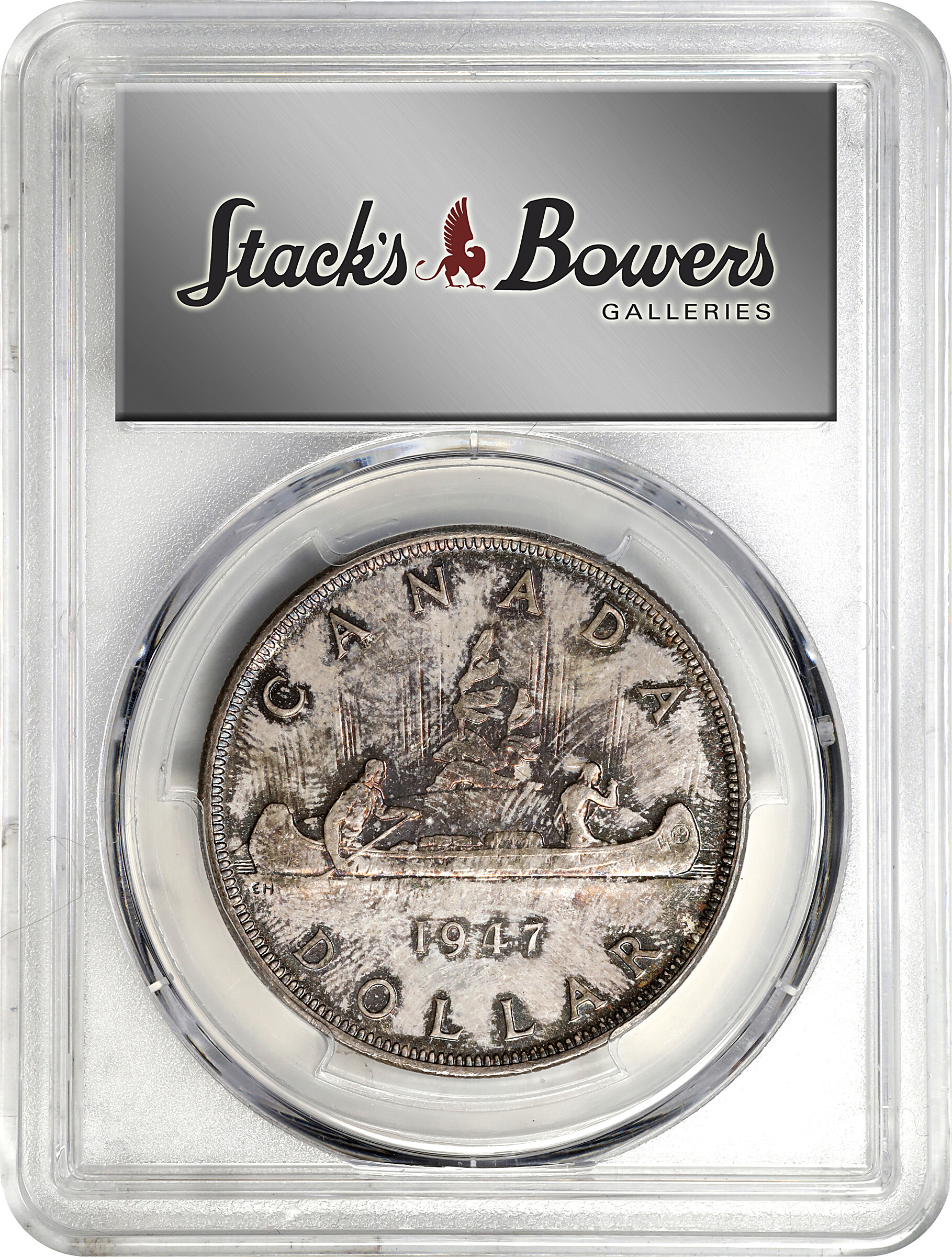 1947 S$1 Blunt 7 MS (KM-37) AU55 thumbnail 24