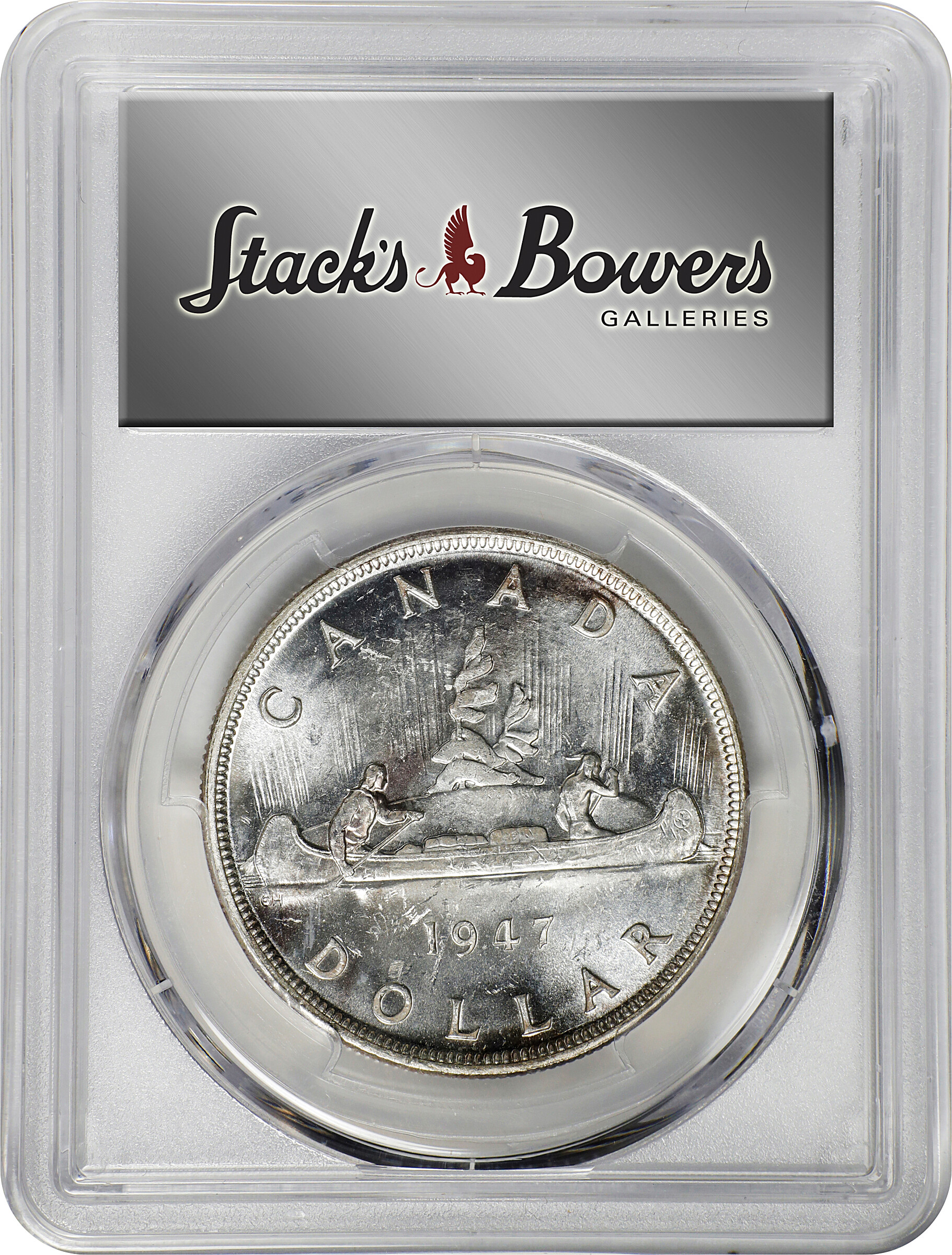 1947 S$1 Blunt 7 MS (KM-37) AU55 thumbnail 20