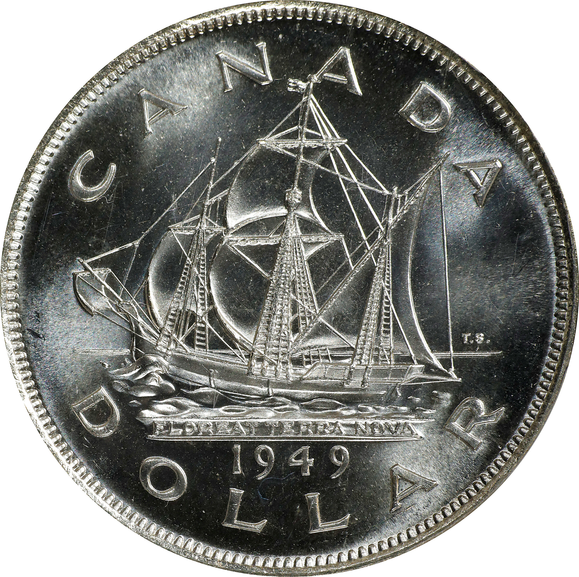 1949 S$1 Newfoundland MS (KM-37) MS66 thumbnail 5