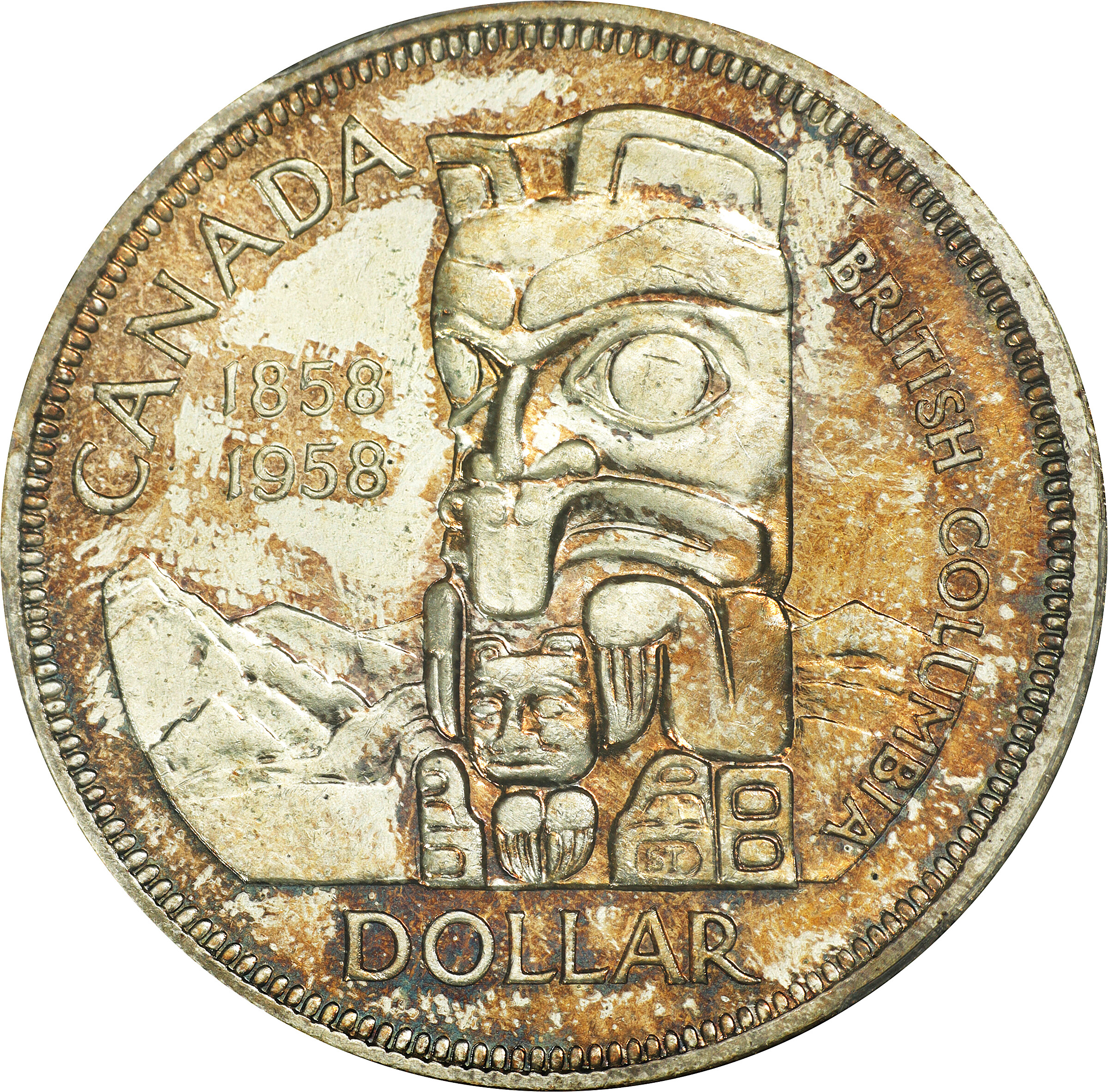 1958 S$1 British Columbia MS64 thumbnail 2