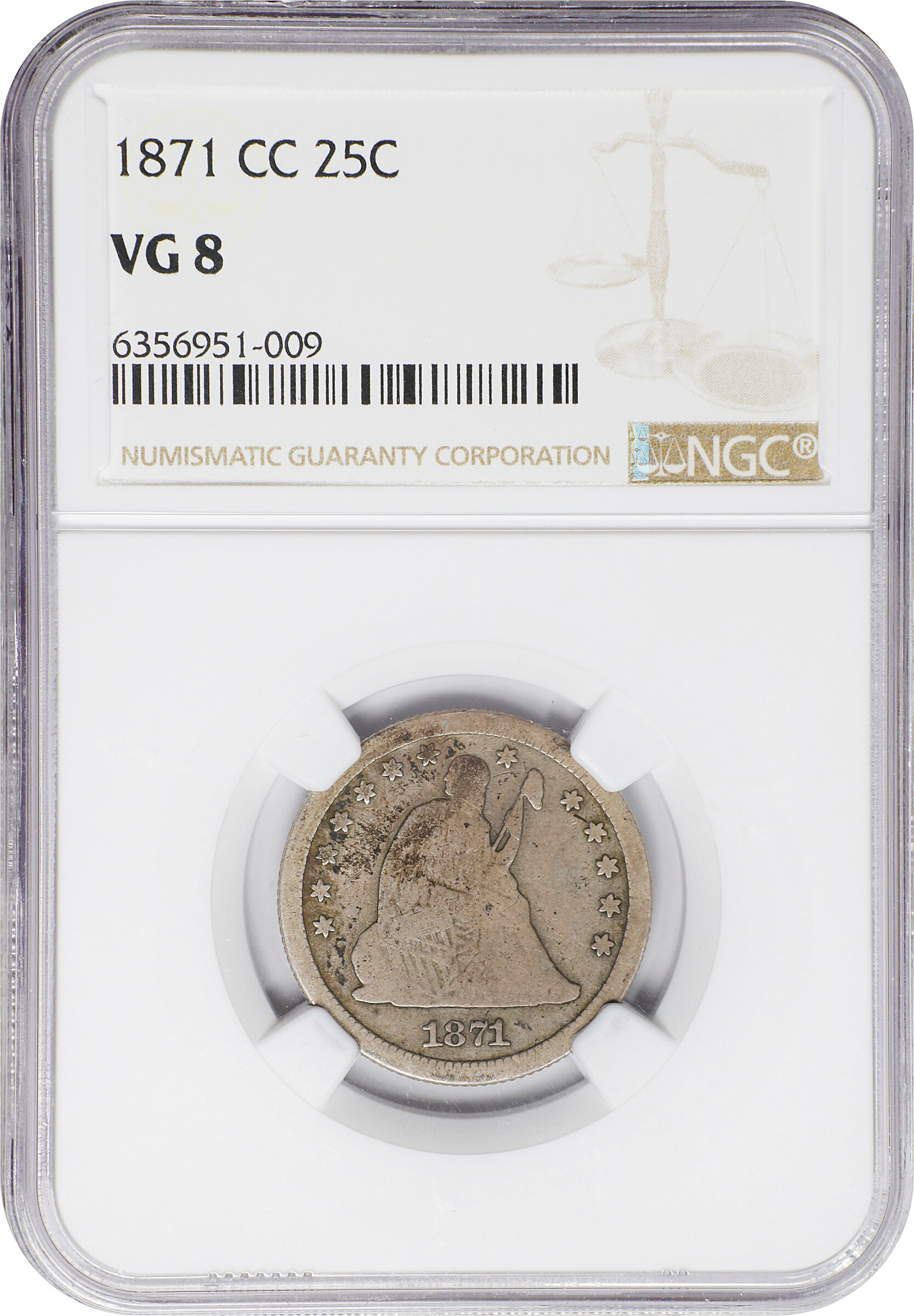 1871-CC 25c VF20 thumbnail 11