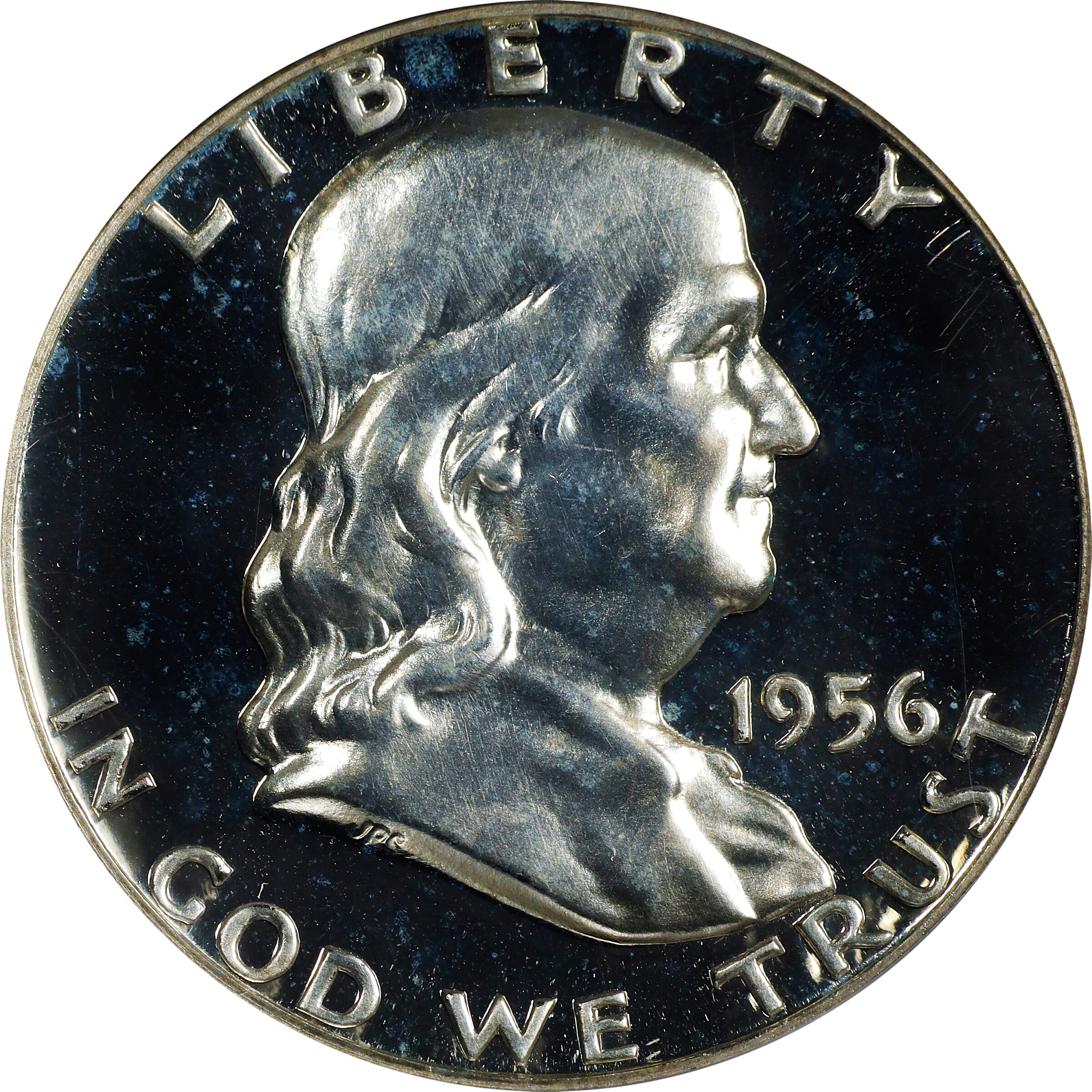1956 Franklin Half Dollar. FS-901. Type I Reverse. Proof-68 Deep Cameo (PCGS).