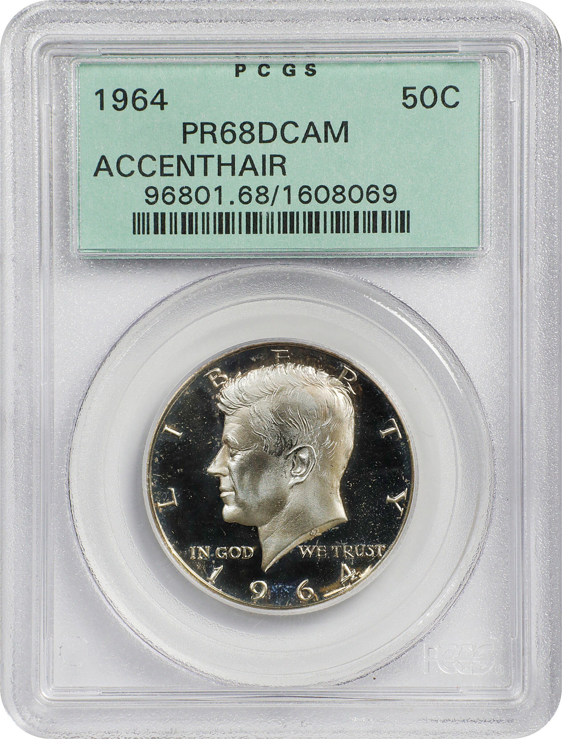 1964 50c Accented Hair PR DCAM PR68 DCAM thumbnail 5