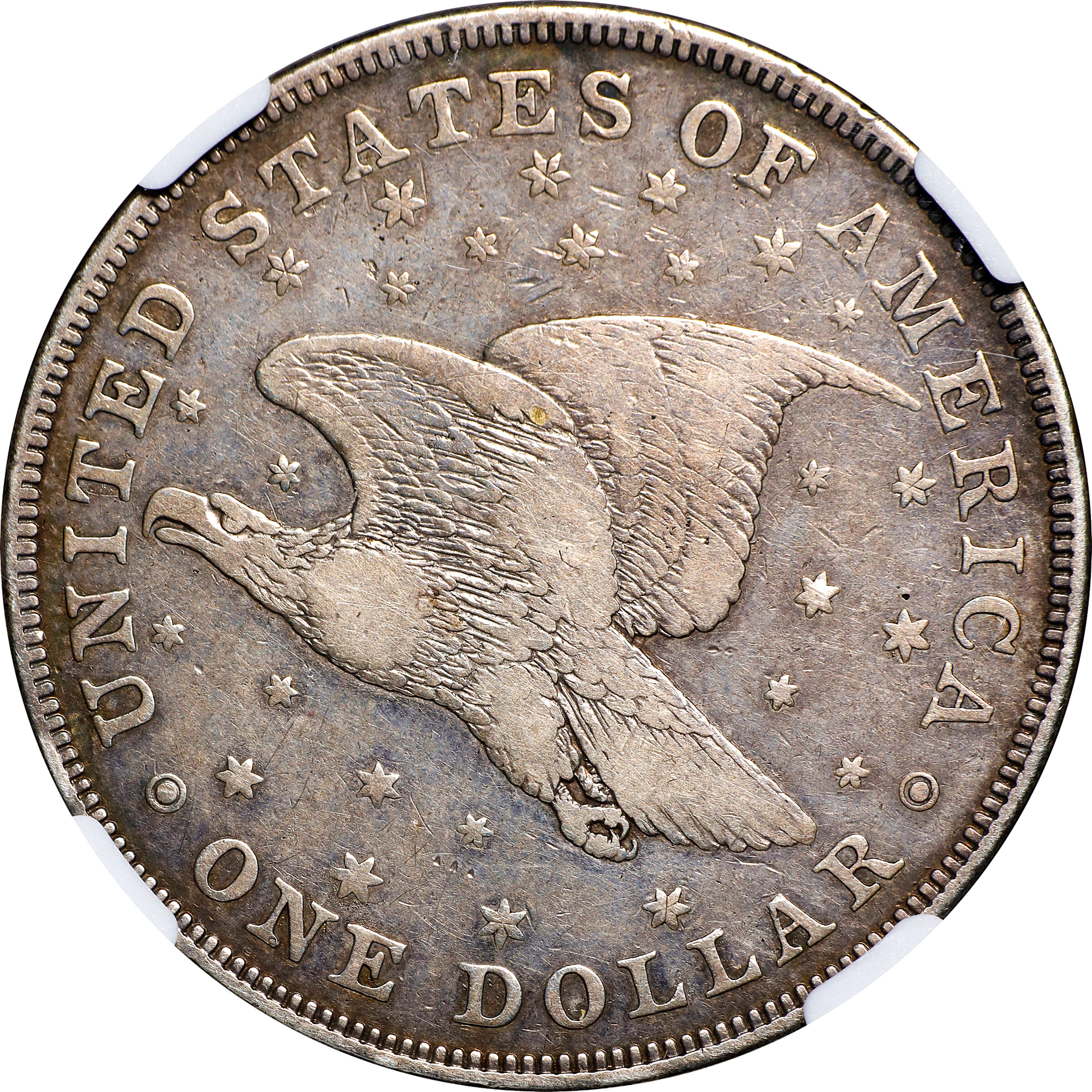 1836 $1  Gobrecht, No Stars Obverse, Original, Alignment I, Plain Edge, J-60 VF25 CAC thumbnail 2
