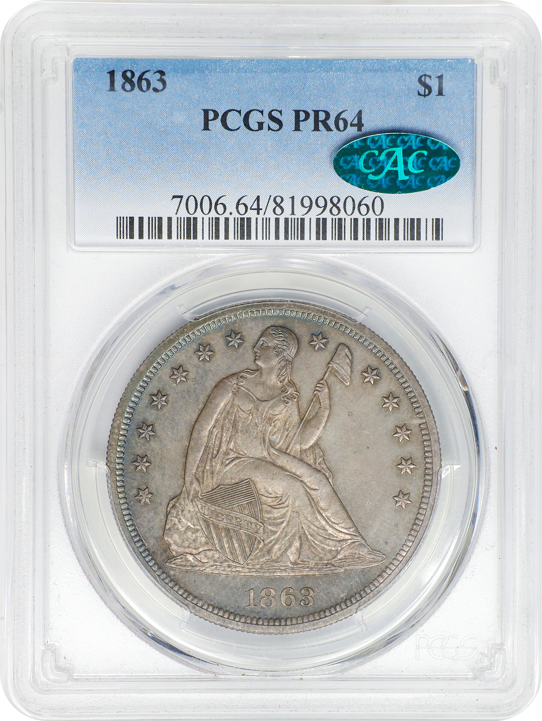 1863 $1 AU53 thumbnail 26