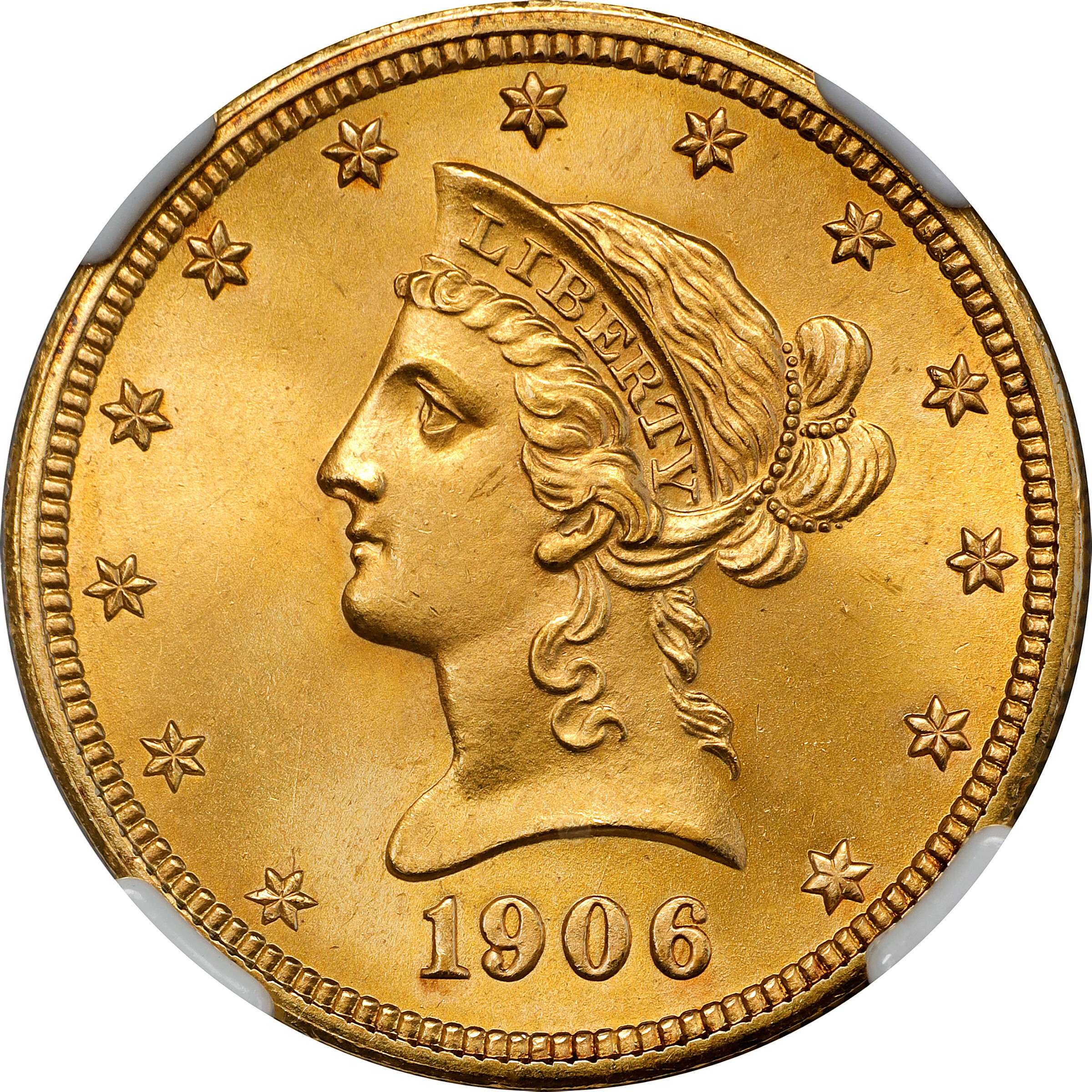 1906-D Liberty Head Eagle. MS-66 (NGC).