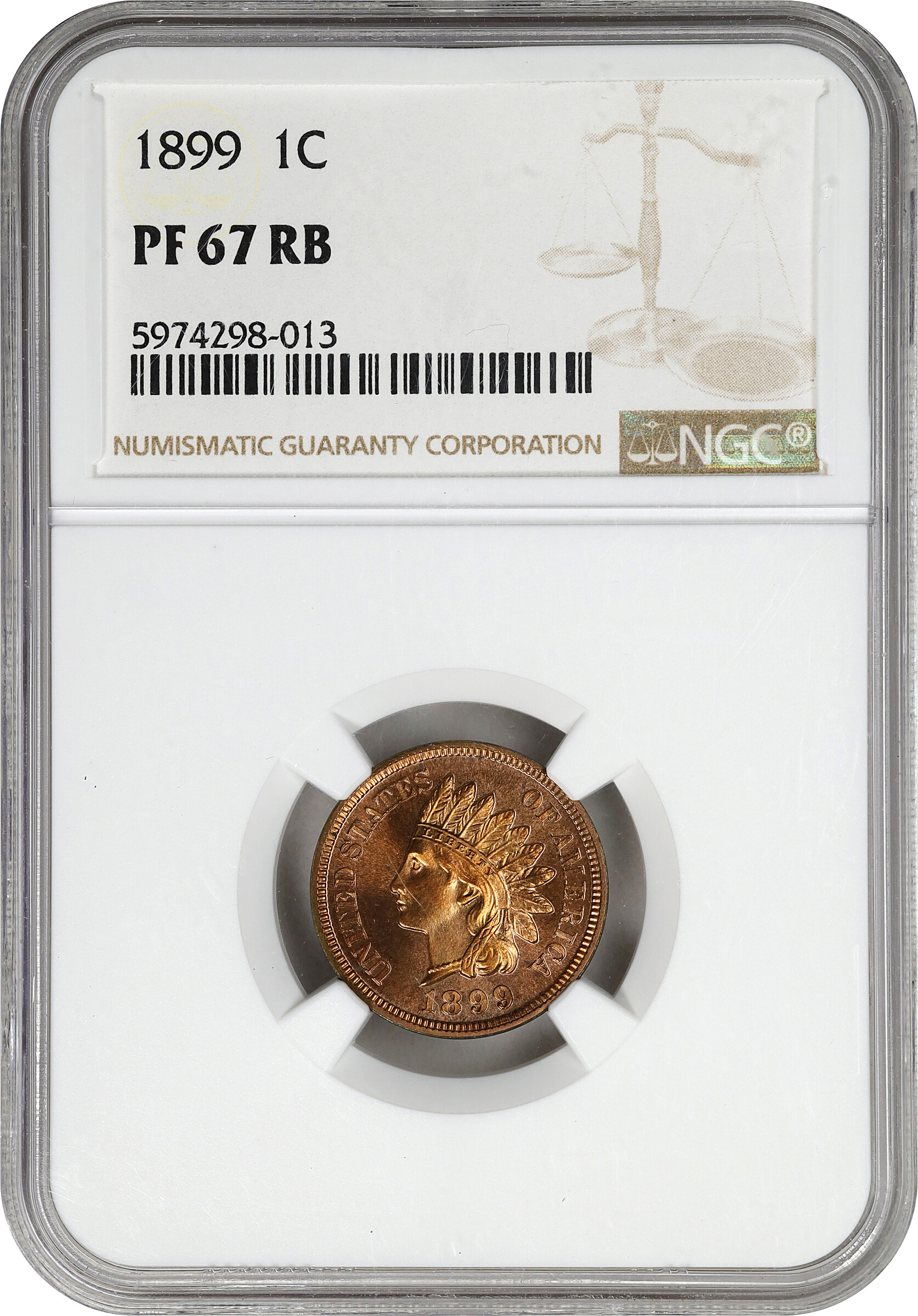 1899 1c PR RB PR67 RB thumbnail 3