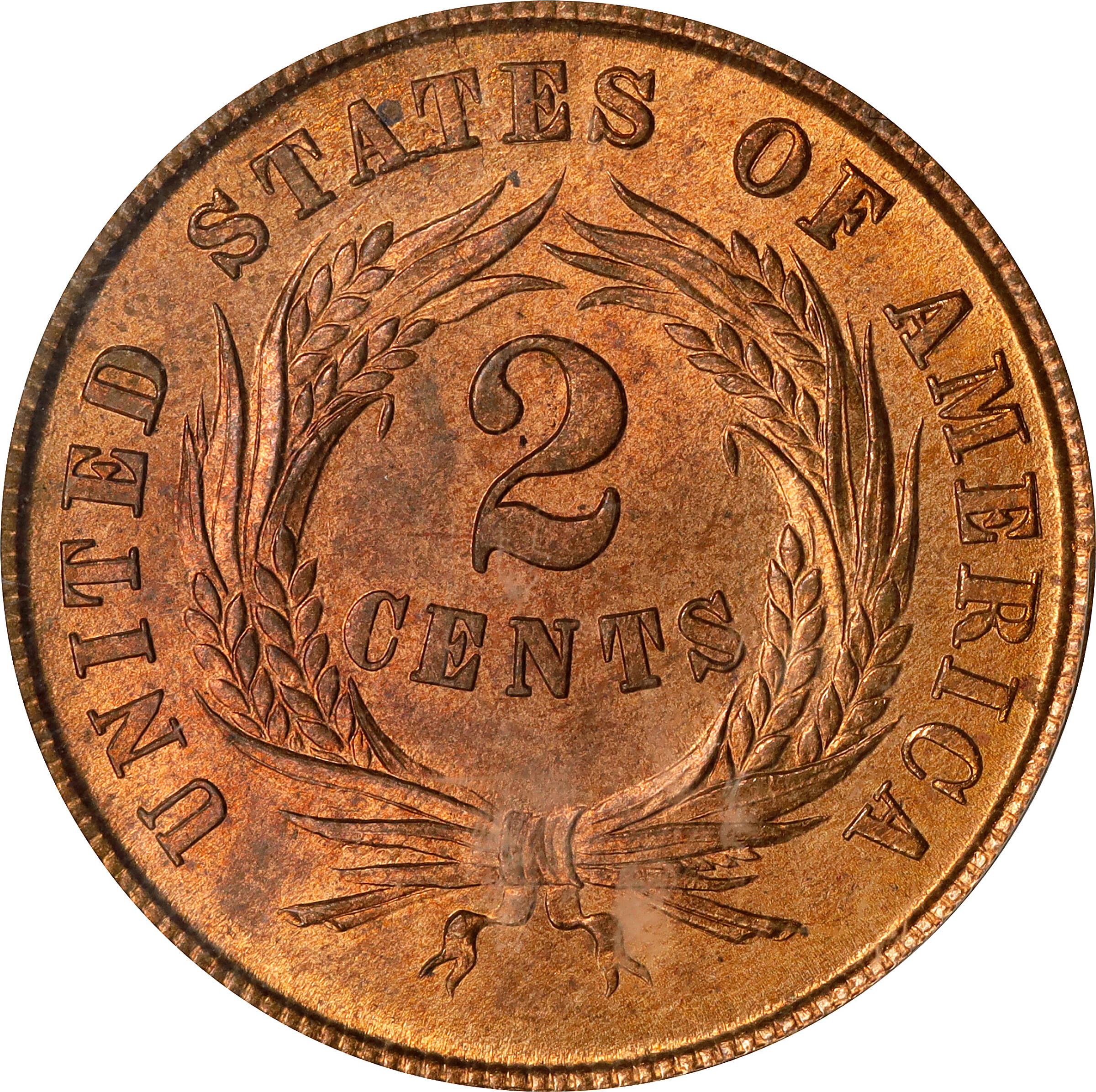 1866 2c MS RD MS65 RD thumbnail 6
