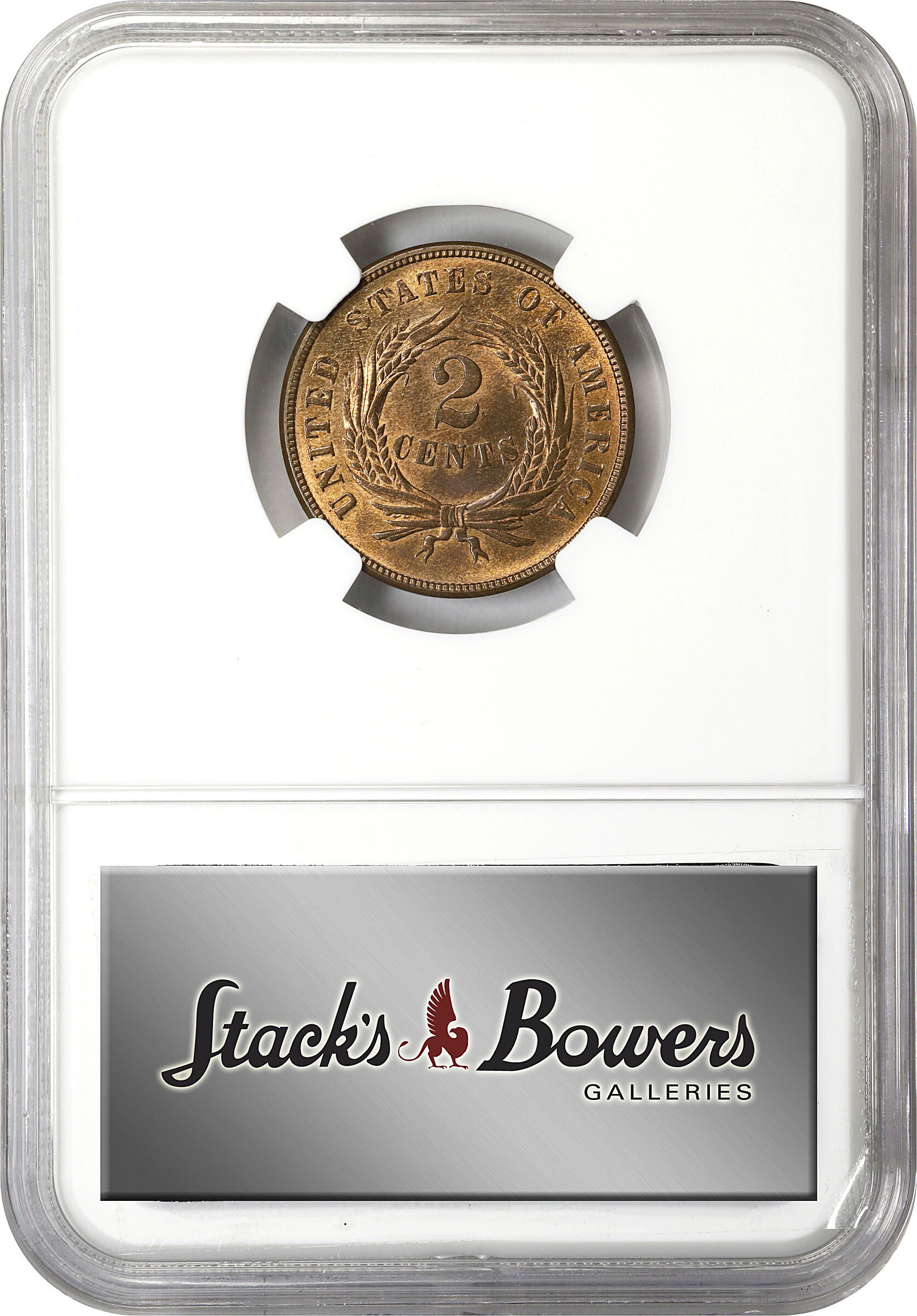 1868 2c MS RB MS66 RB CAC thumbnail 7